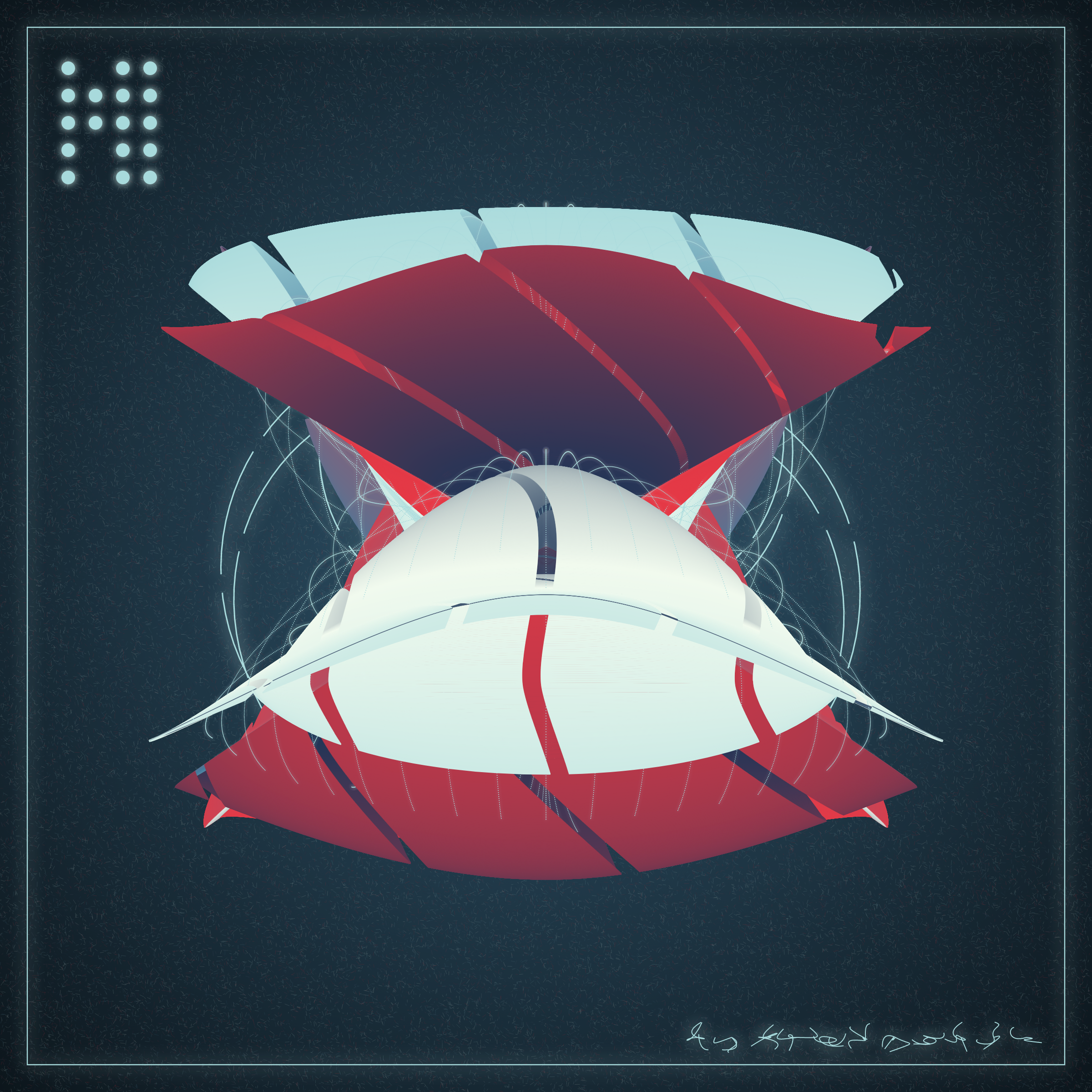 Art Blocks - Art Blocks v2 - Alien Insects #411 - NFT # 137000411