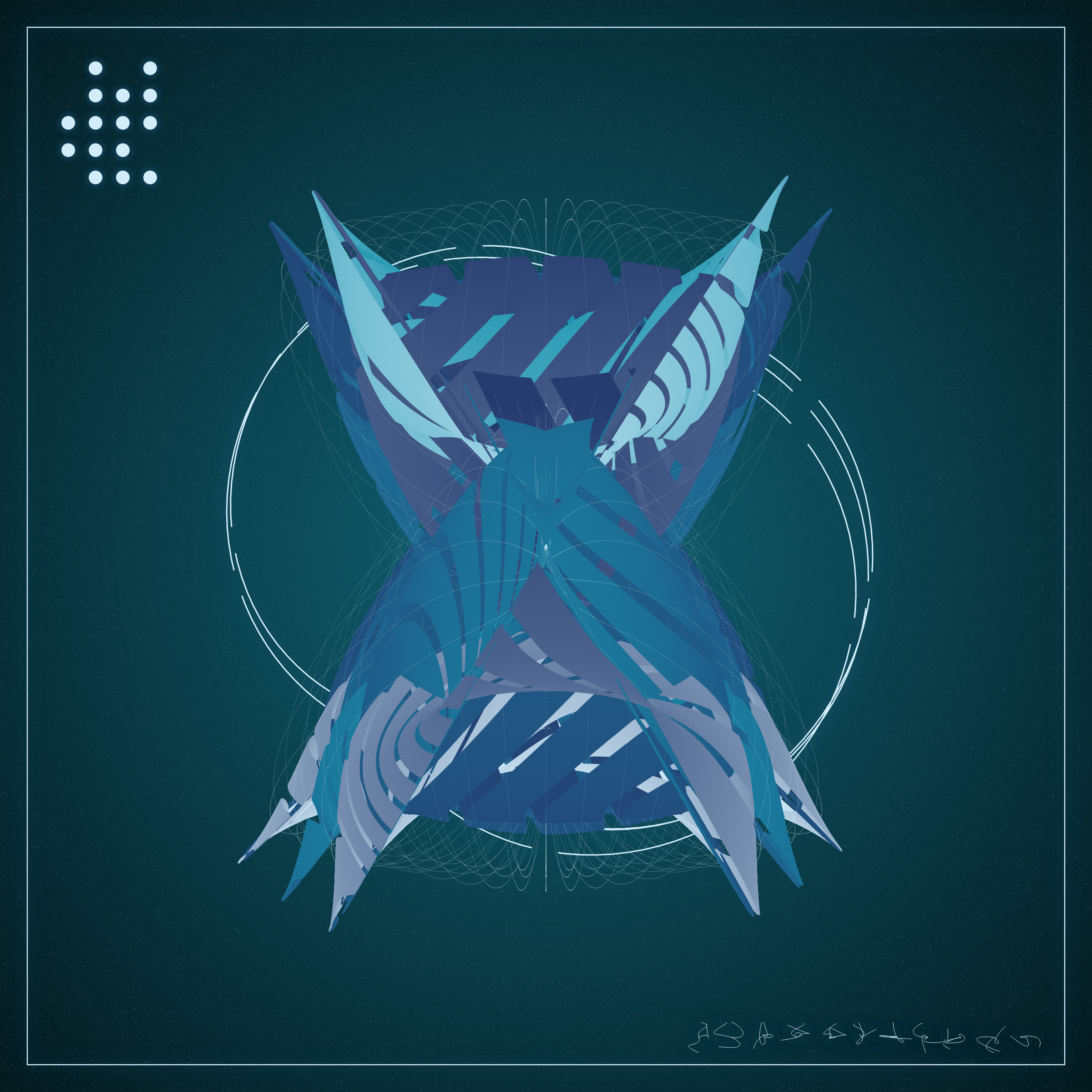 Art Blocks - Art Blocks v2 - Alien Insects #413 - NFT # 137000413