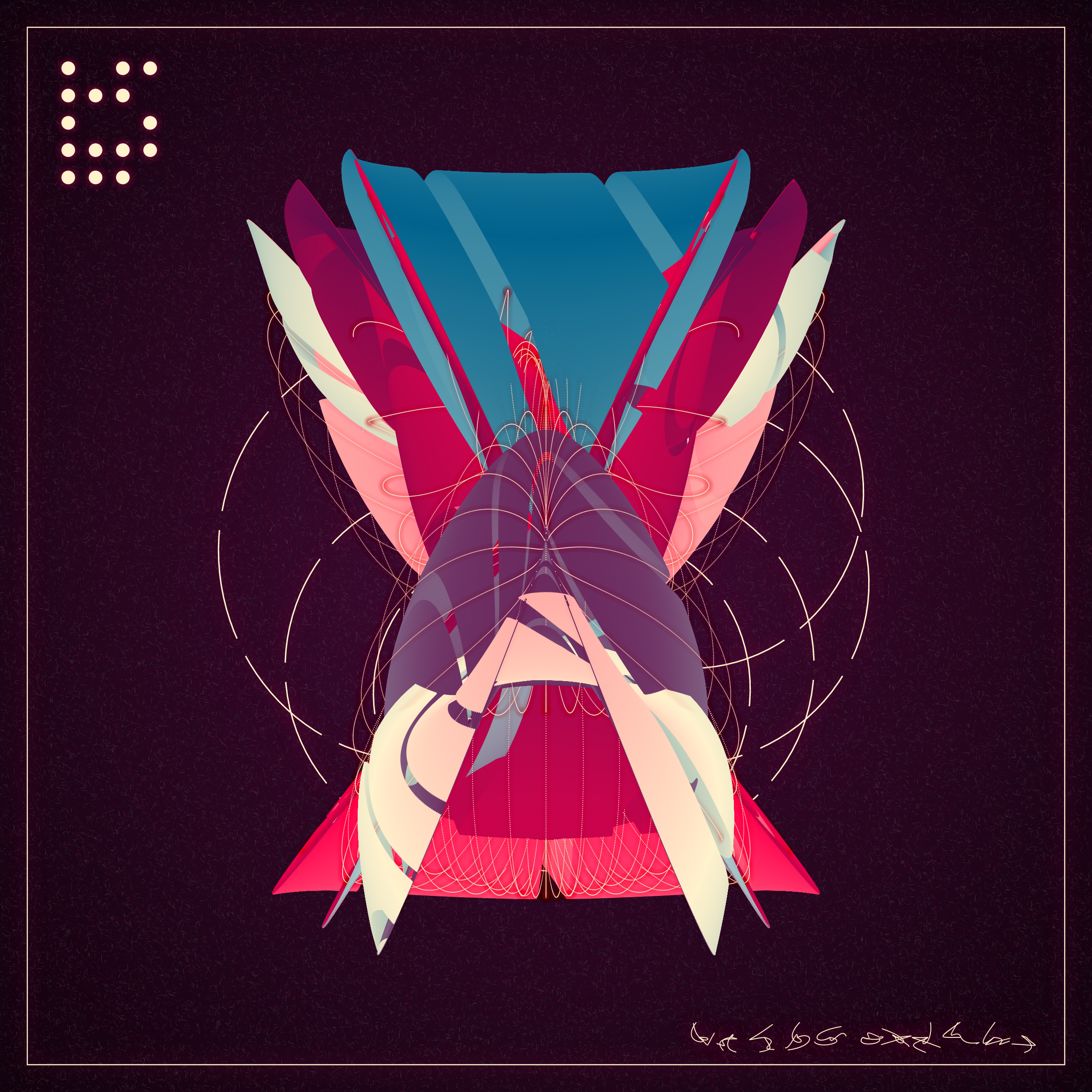 Art Blocks - Art Blocks v2 - Alien Insects #416 - NFT # 137000416