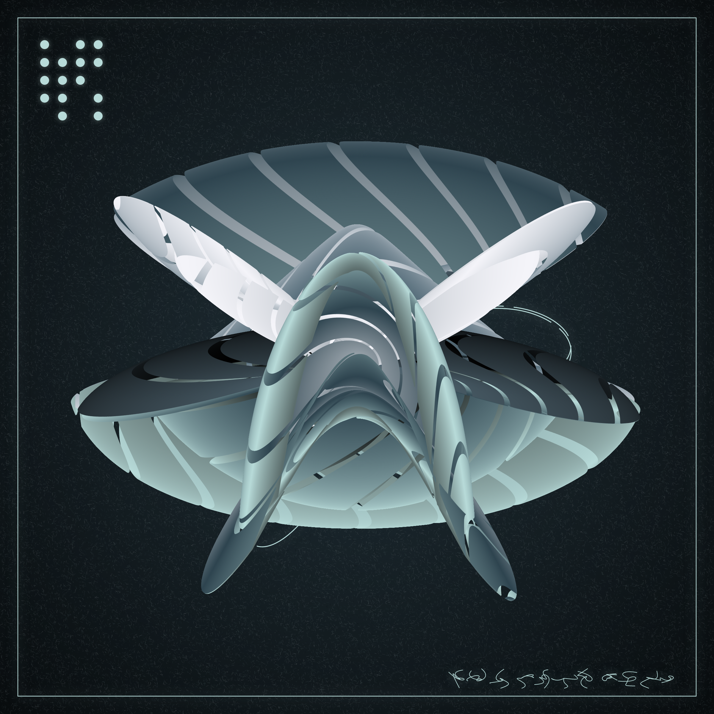 Art Blocks - Art Blocks v2 - Alien Insects #417 - NFT # 137000417