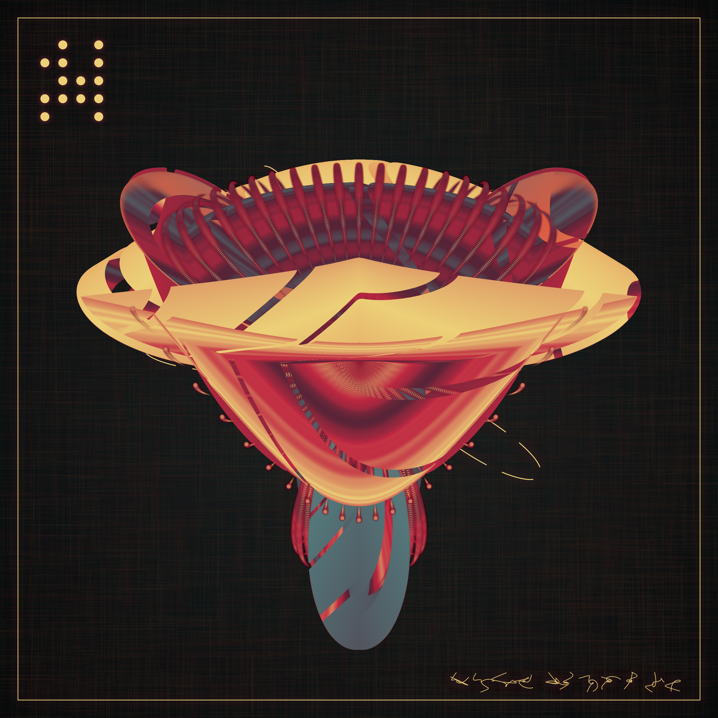 Art Blocks - Art Blocks v2 - Alien Insects #421 - NFT # 137000421