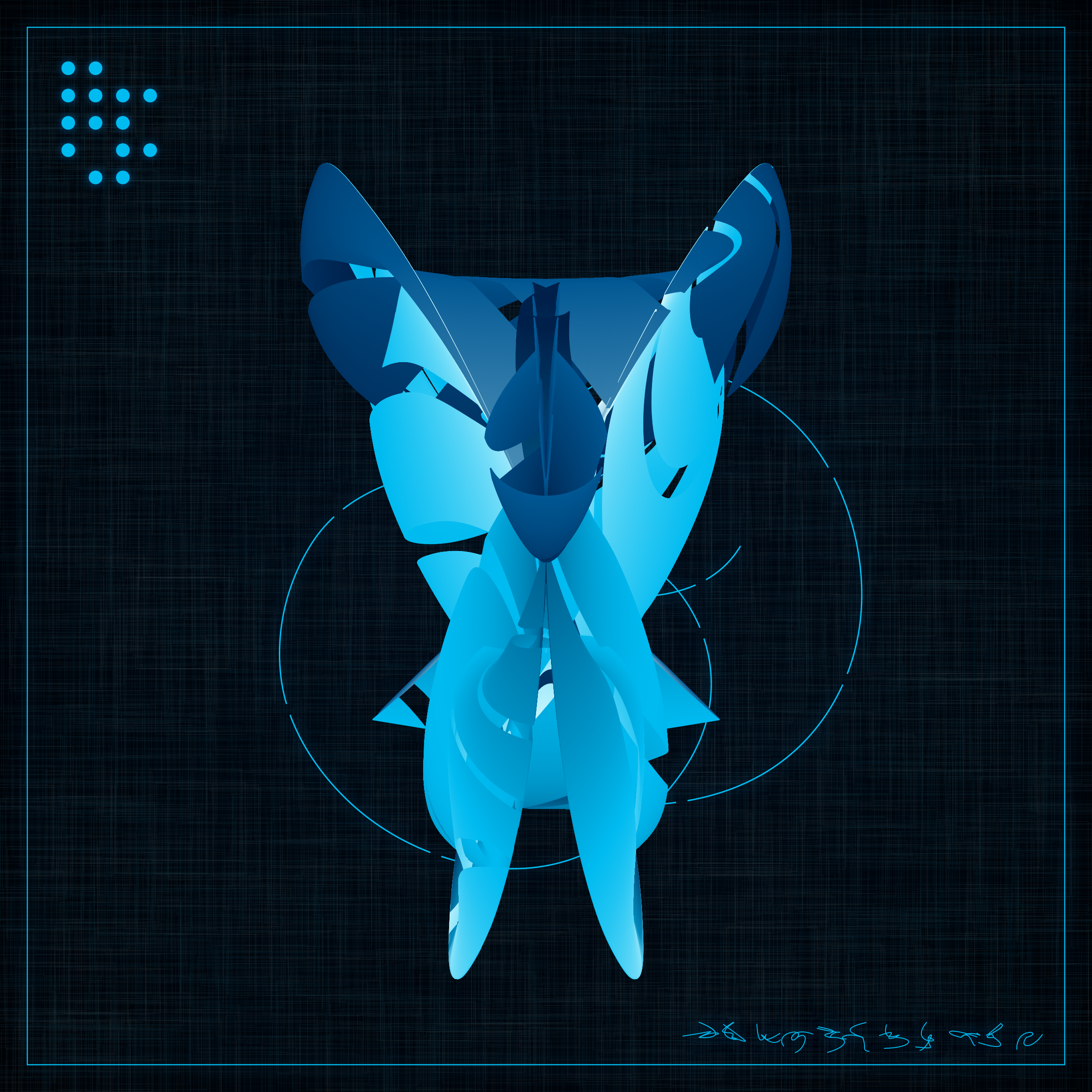 Art Blocks - Art Blocks v2 - Alien Insects #424 - NFT # 137000424