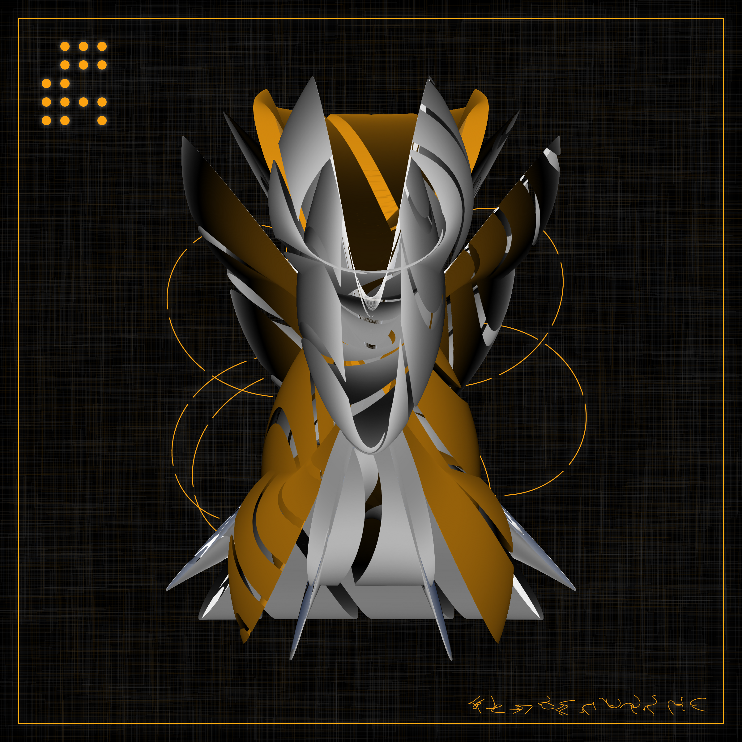 Art Blocks - Art Blocks v2 - Alien Insects #432 - NFT # 137000432