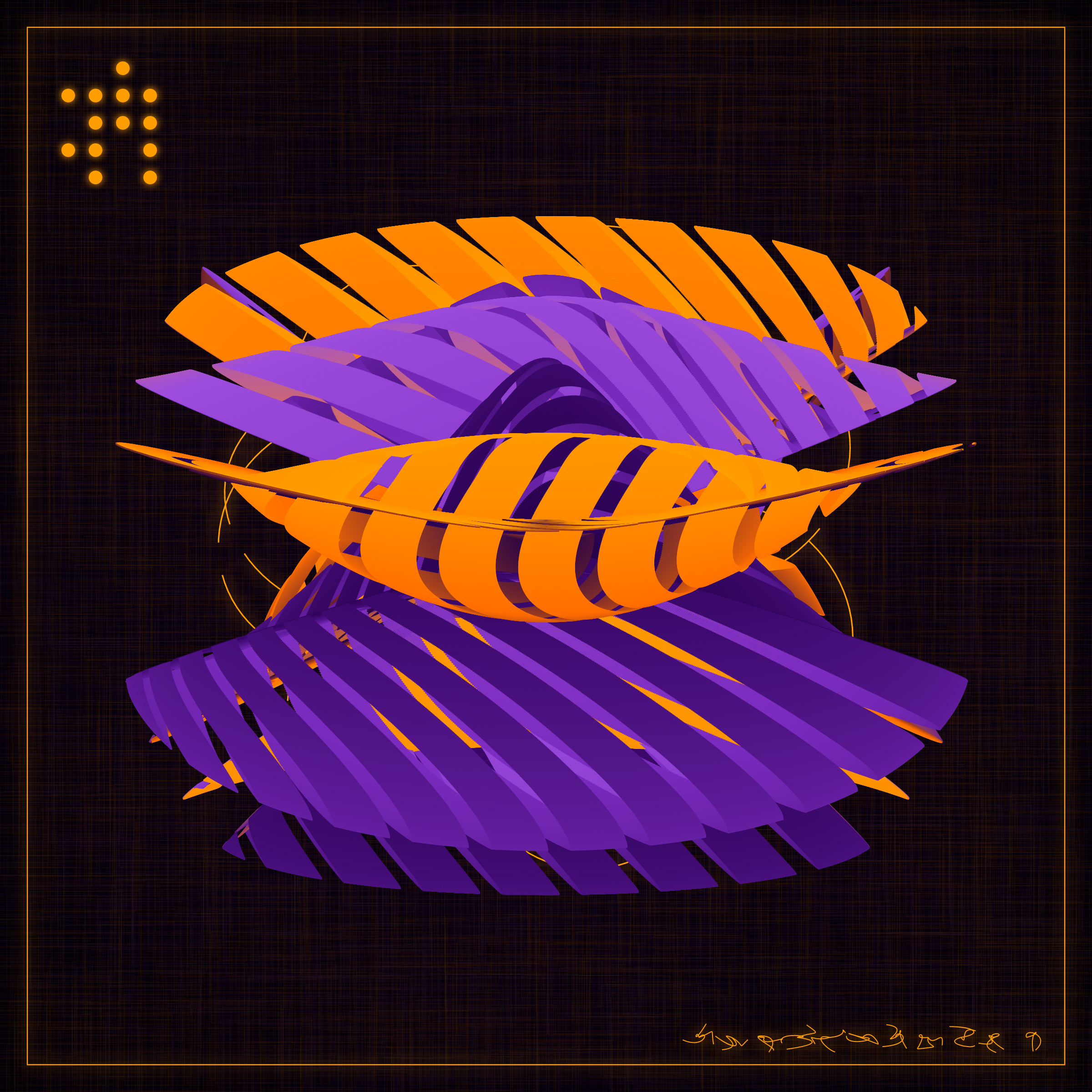 Art Blocks - Art Blocks v2 - Alien Insects #433 - NFT # 137000433