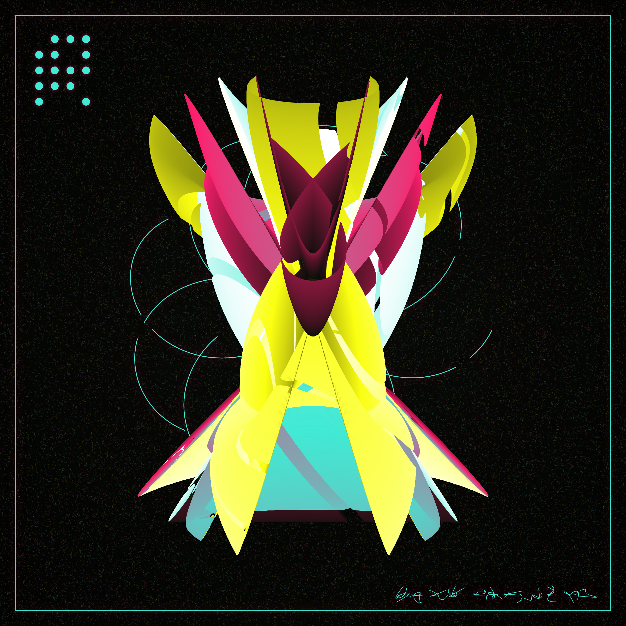 Art Blocks - Art Blocks v2 - Alien Insects #438 - NFT # 137000438