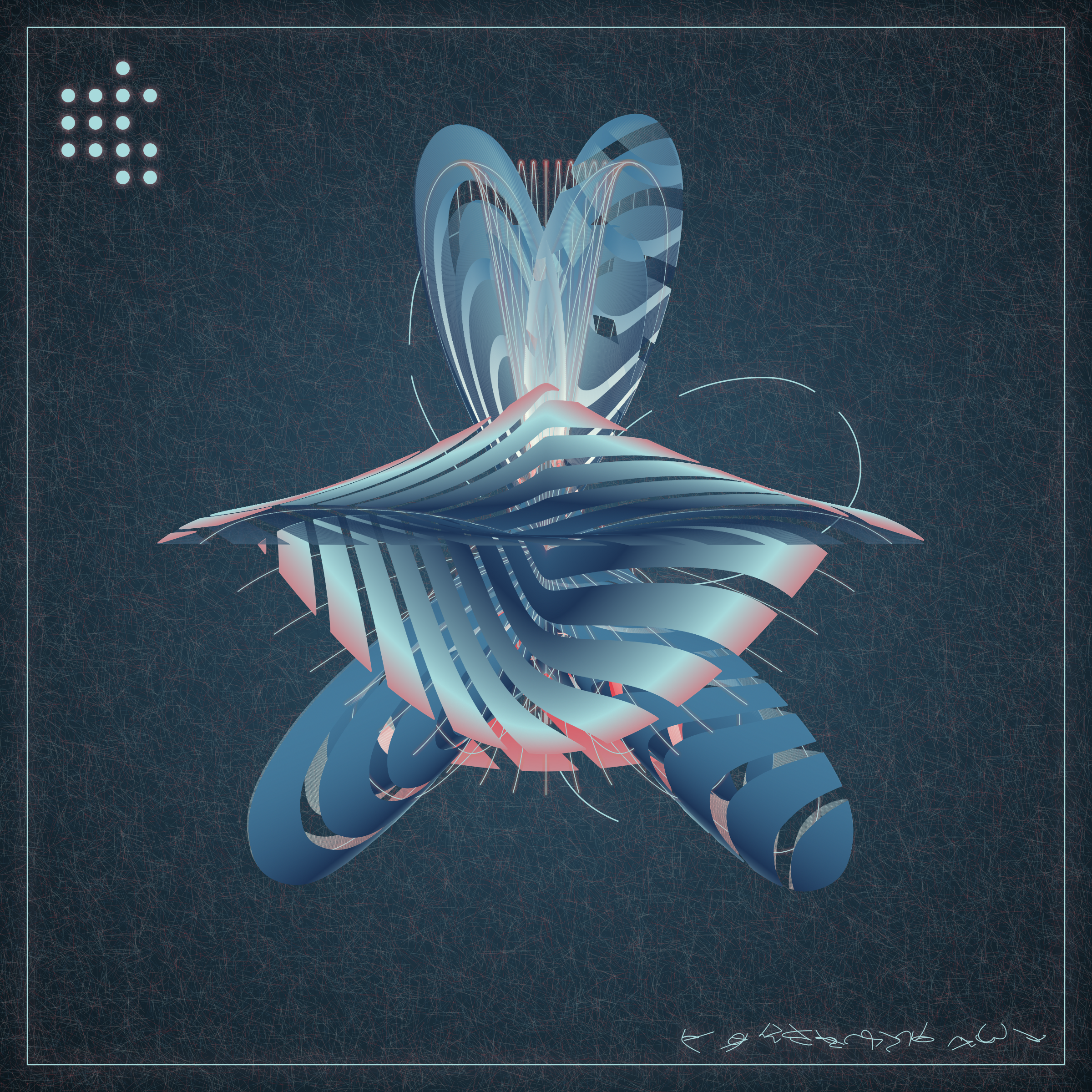 Art Blocks - Art Blocks v2 - Alien Insects #442 - NFT # 137000442