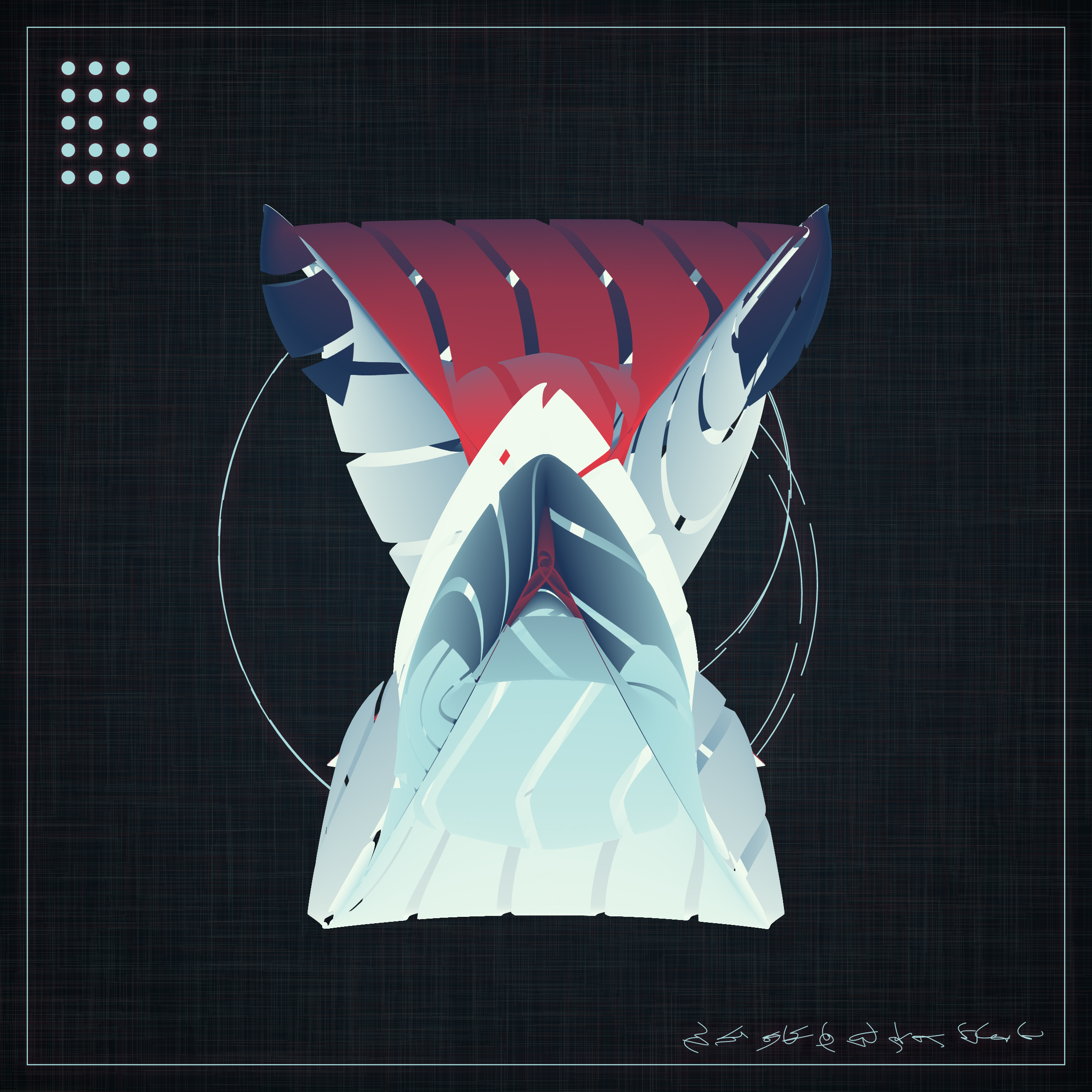 Art Blocks - Art Blocks v2 - Alien Insects #447 - NFT # 137000447