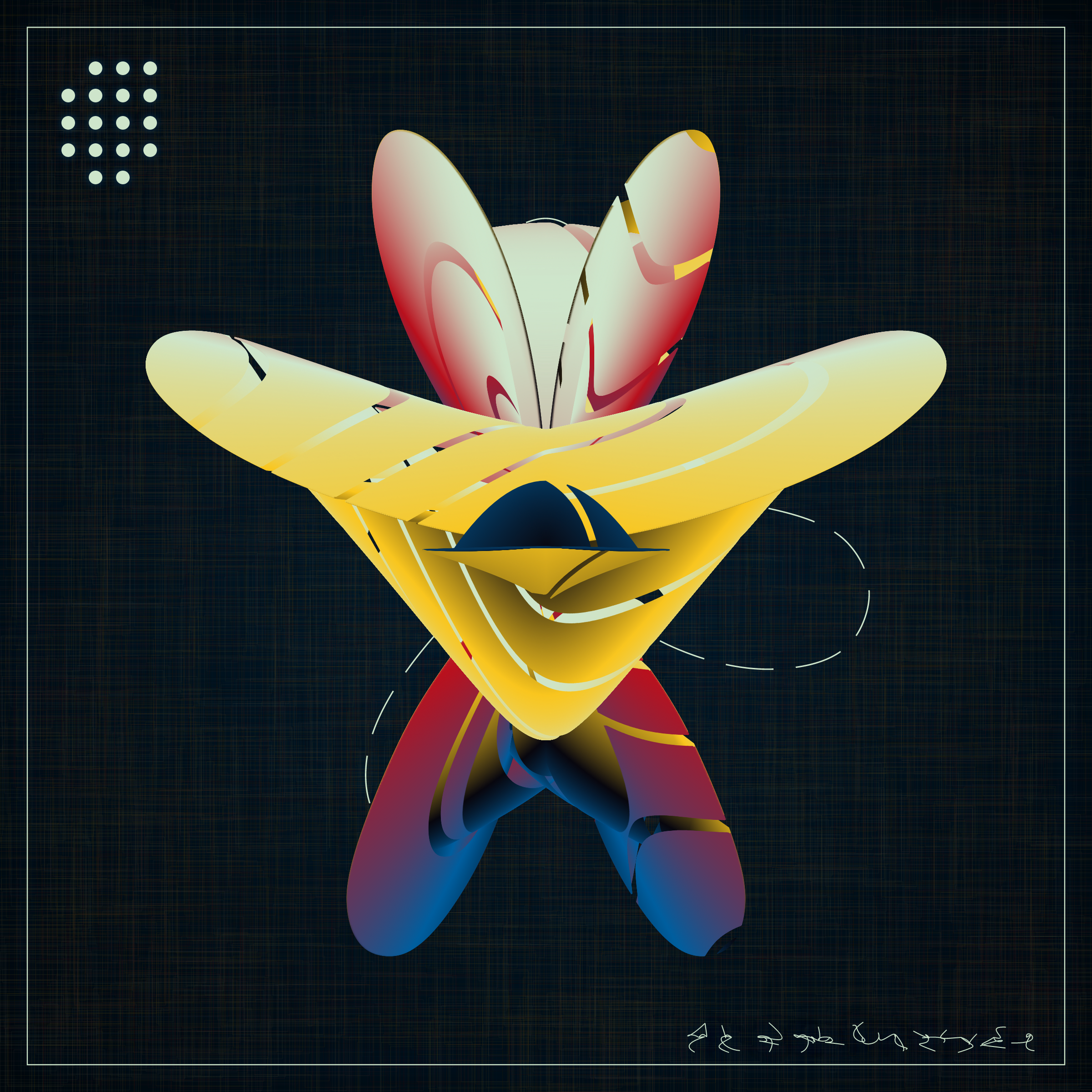 Art Blocks - Art Blocks v2 - Alien Insects #451 - NFT # 137000451