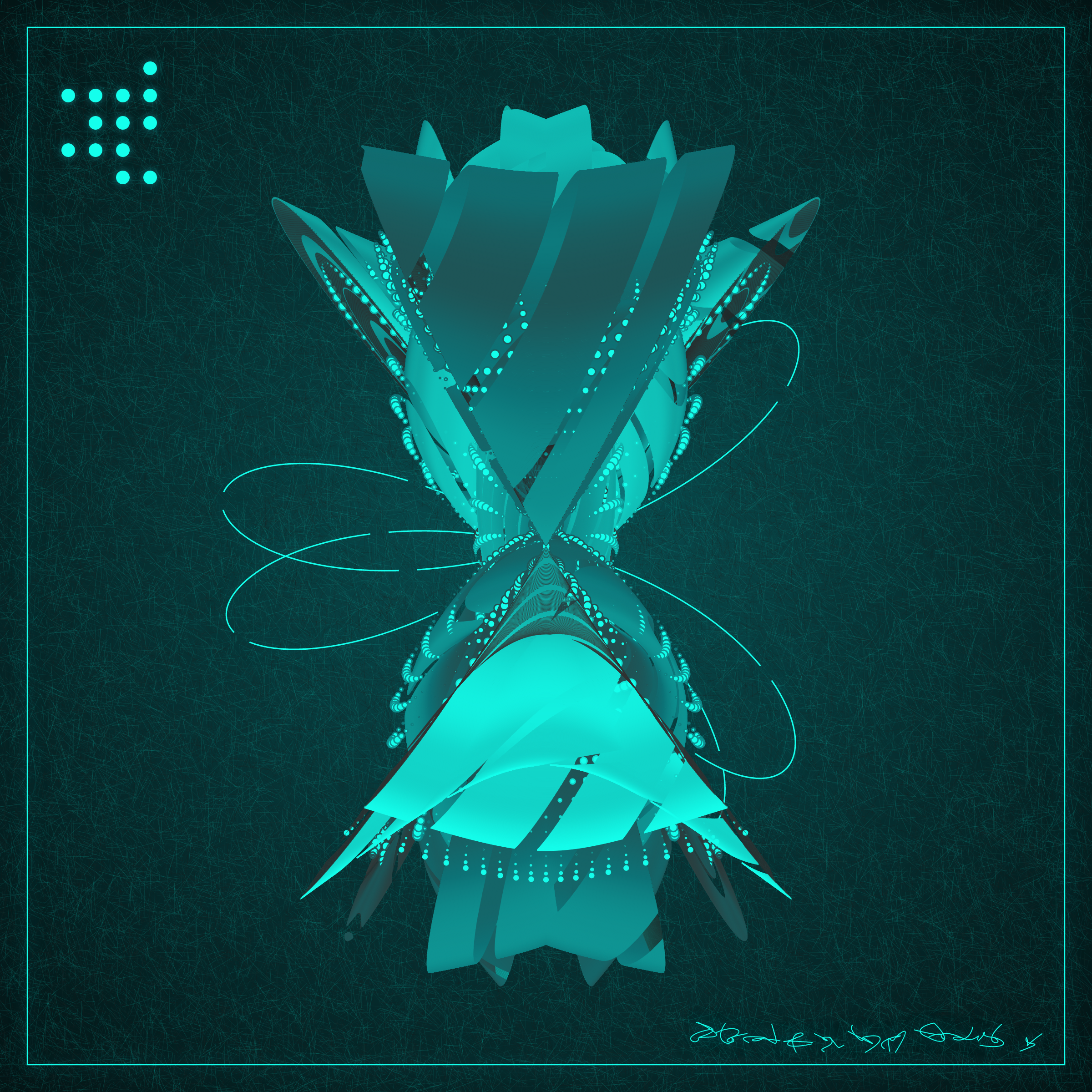 Art Blocks - Art Blocks v2 - Alien Insects #452 - NFT # 137000452