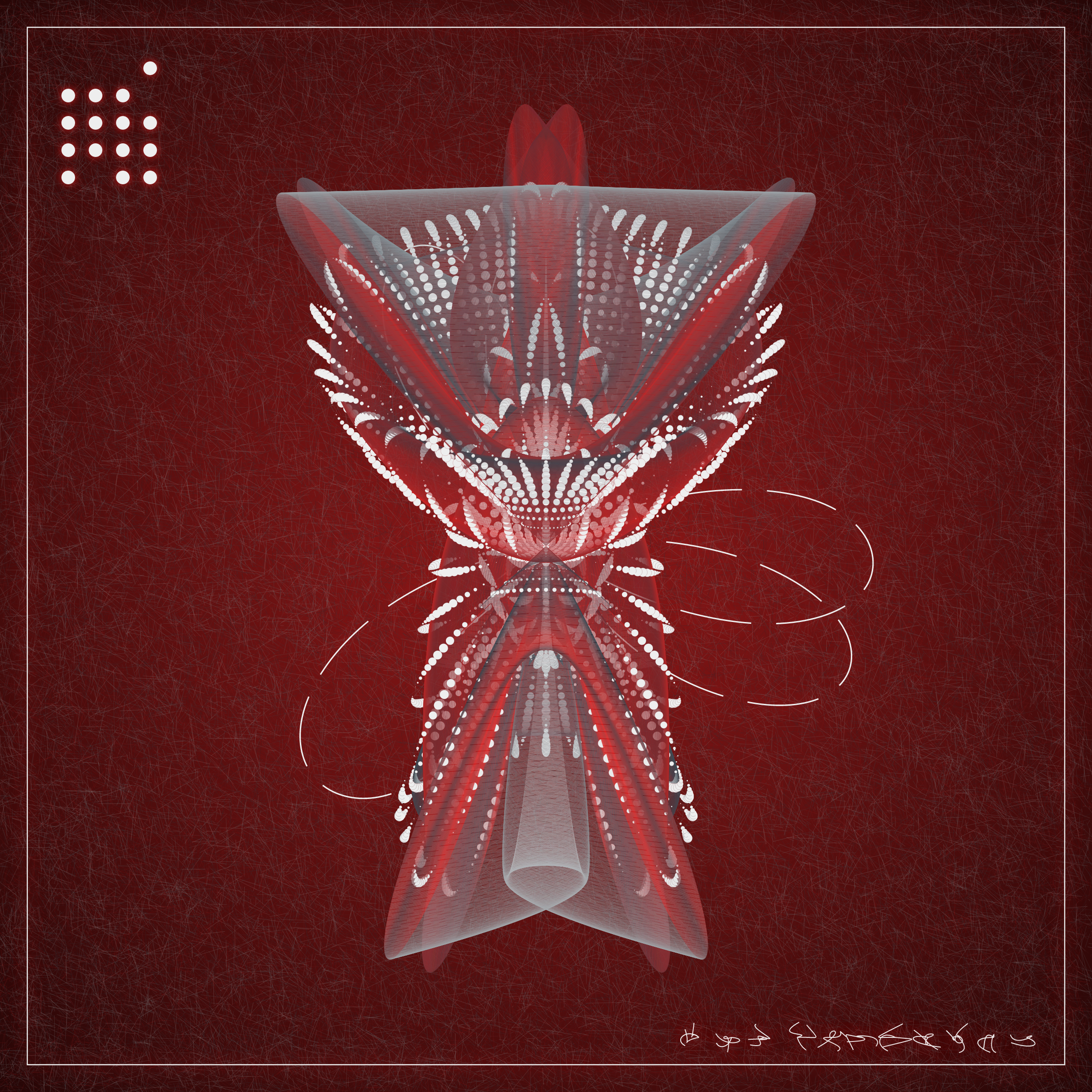 Art Blocks - Art Blocks v2 - Alien Insects #456 - NFT # 137000456