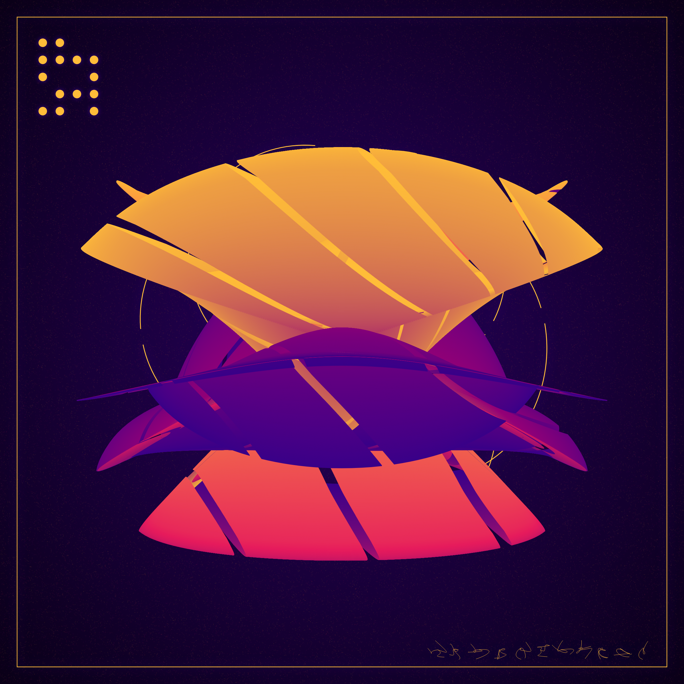 Art Blocks - Art Blocks v2 - Alien Insects #457 - NFT # 137000457