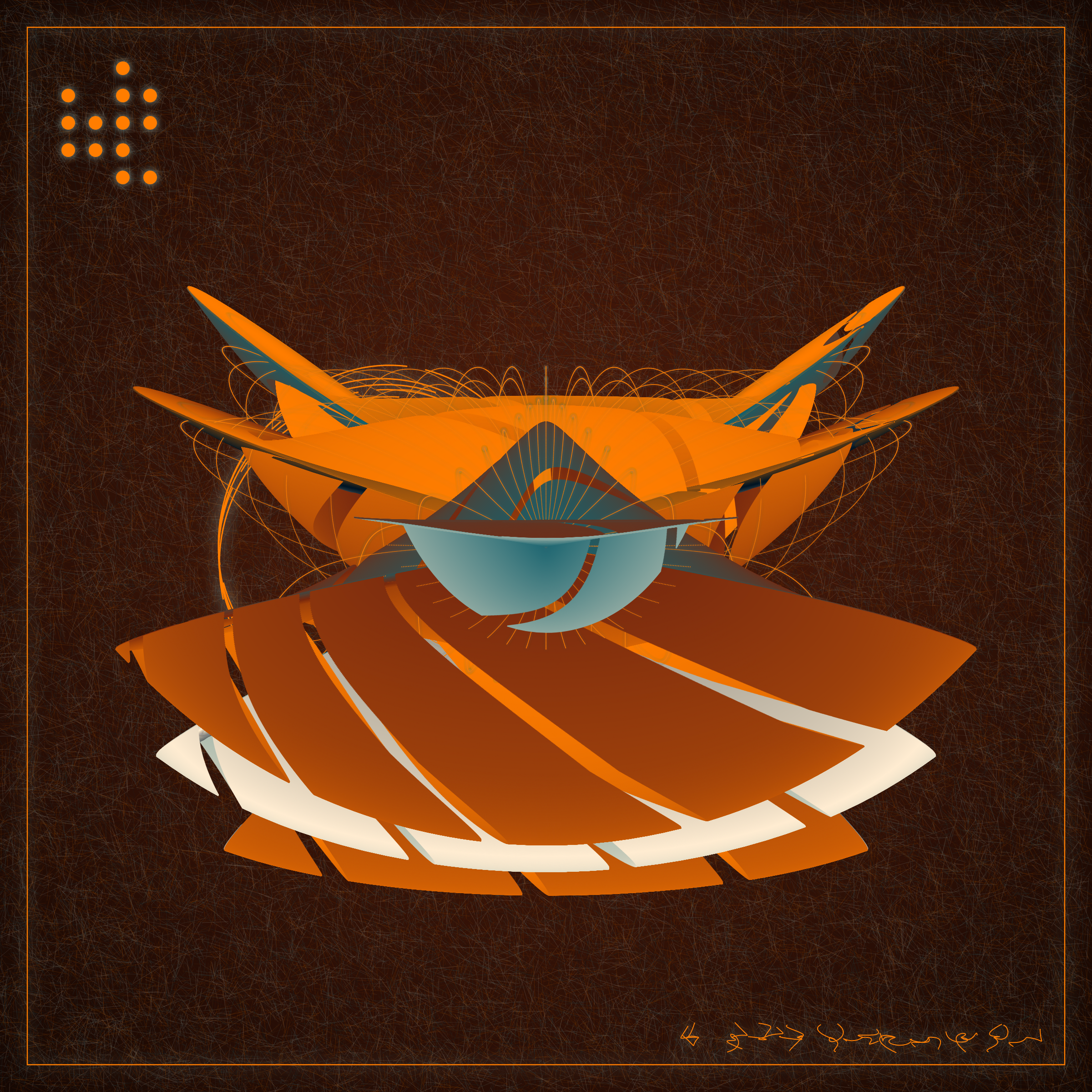 Art Blocks - Art Blocks v2 - Alien Insects #459 - NFT # 137000459