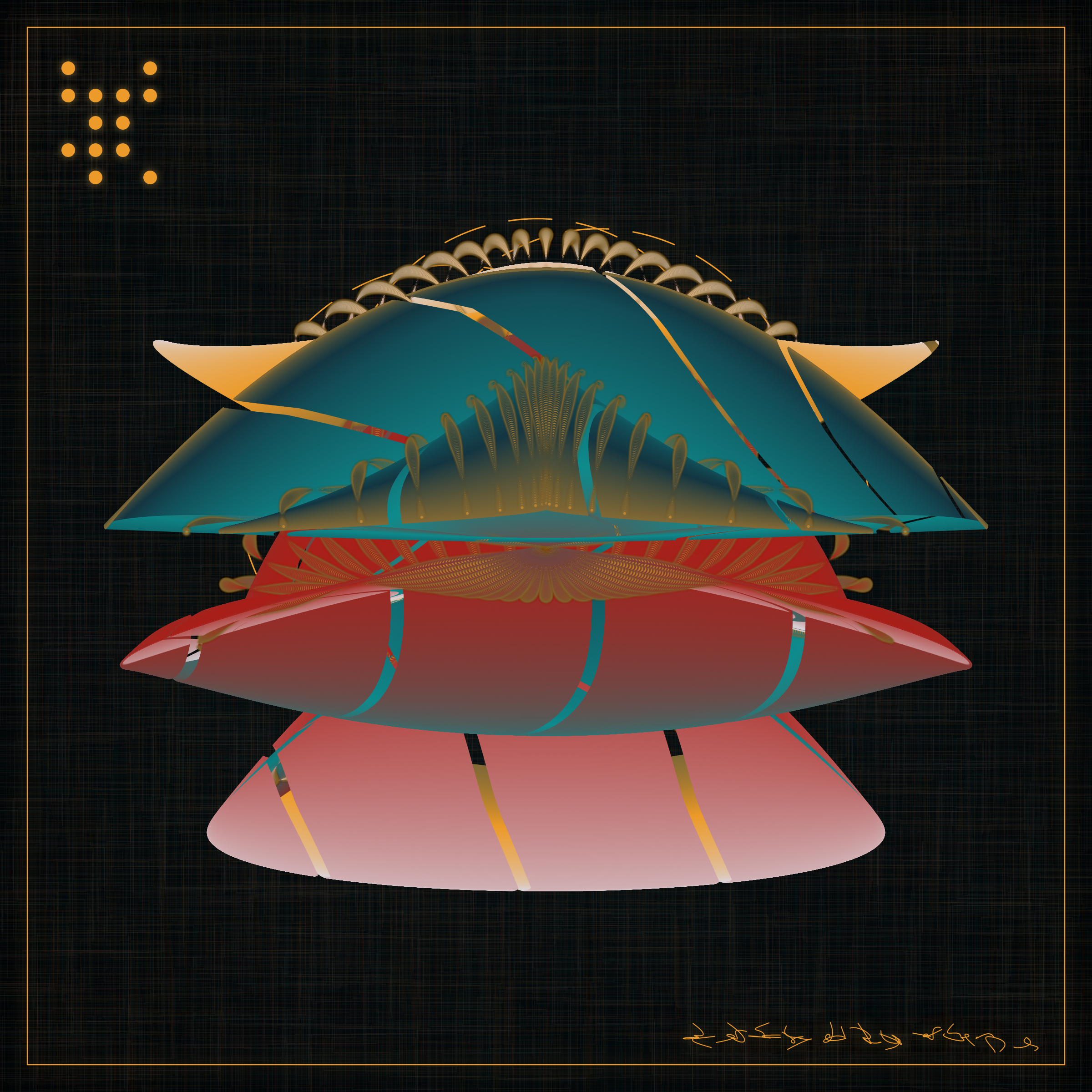 Art Blocks - Art Blocks v2 - Alien Insects #462 - NFT # 137000462