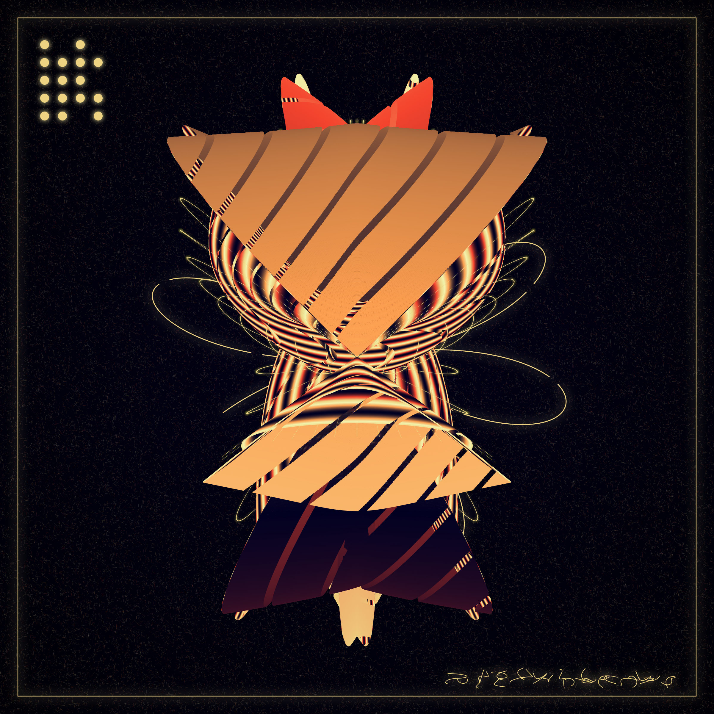 Art Blocks - Art Blocks v2 - Alien Insects #465 - NFT # 137000465