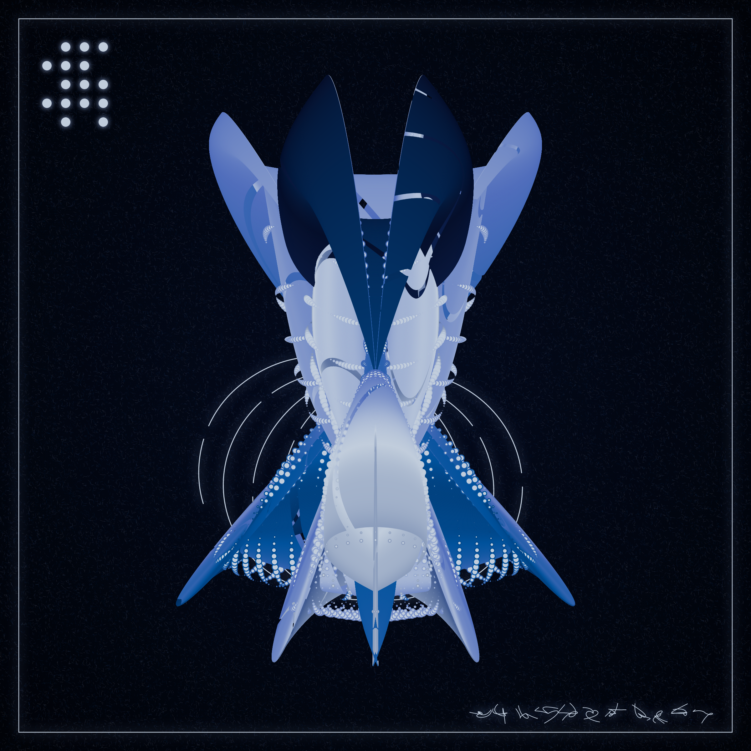 Art Blocks - Art Blocks v2 - Alien Insects #466 - NFT # 137000466