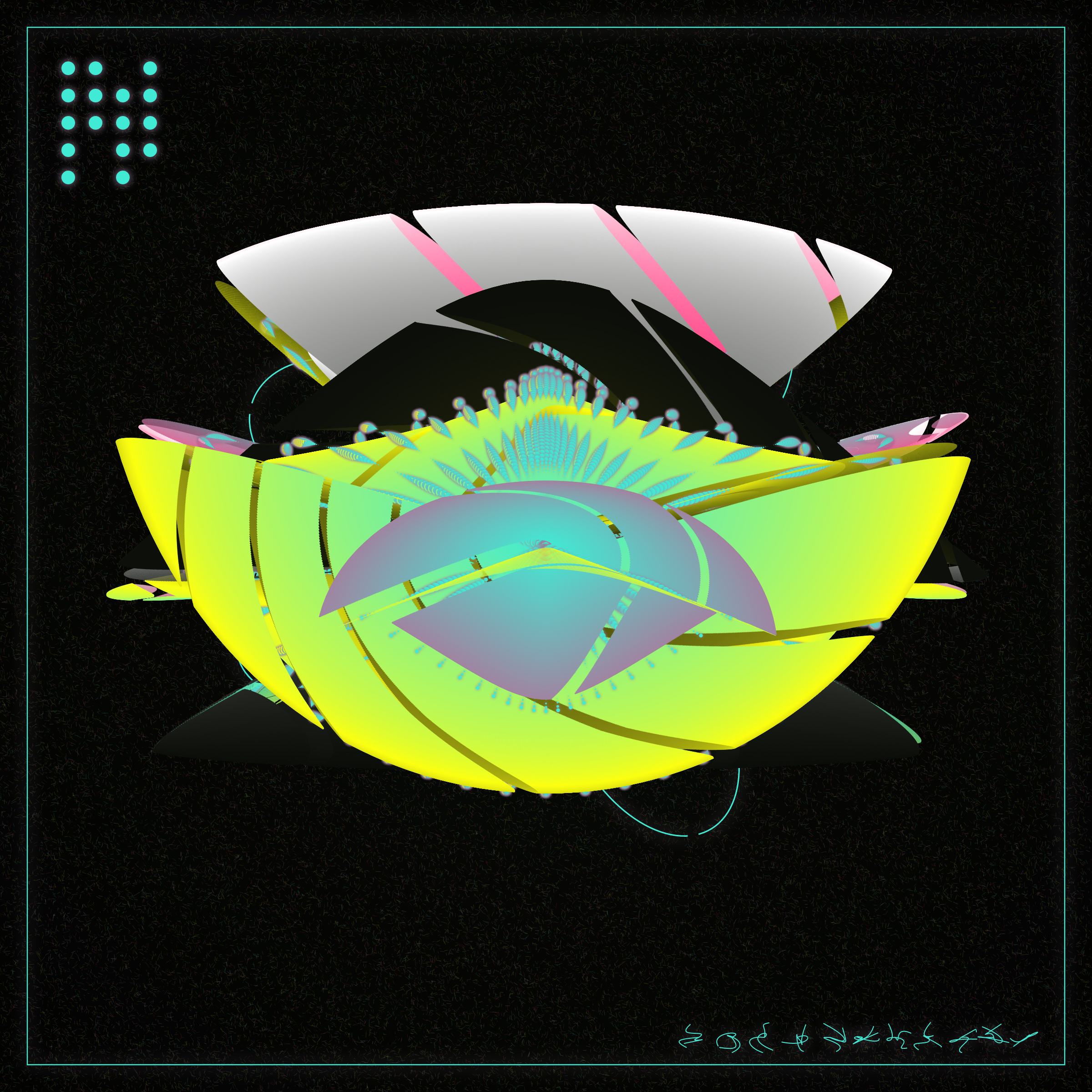 Art Blocks - Art Blocks v2 - Alien Insects #467 - NFT # 137000467