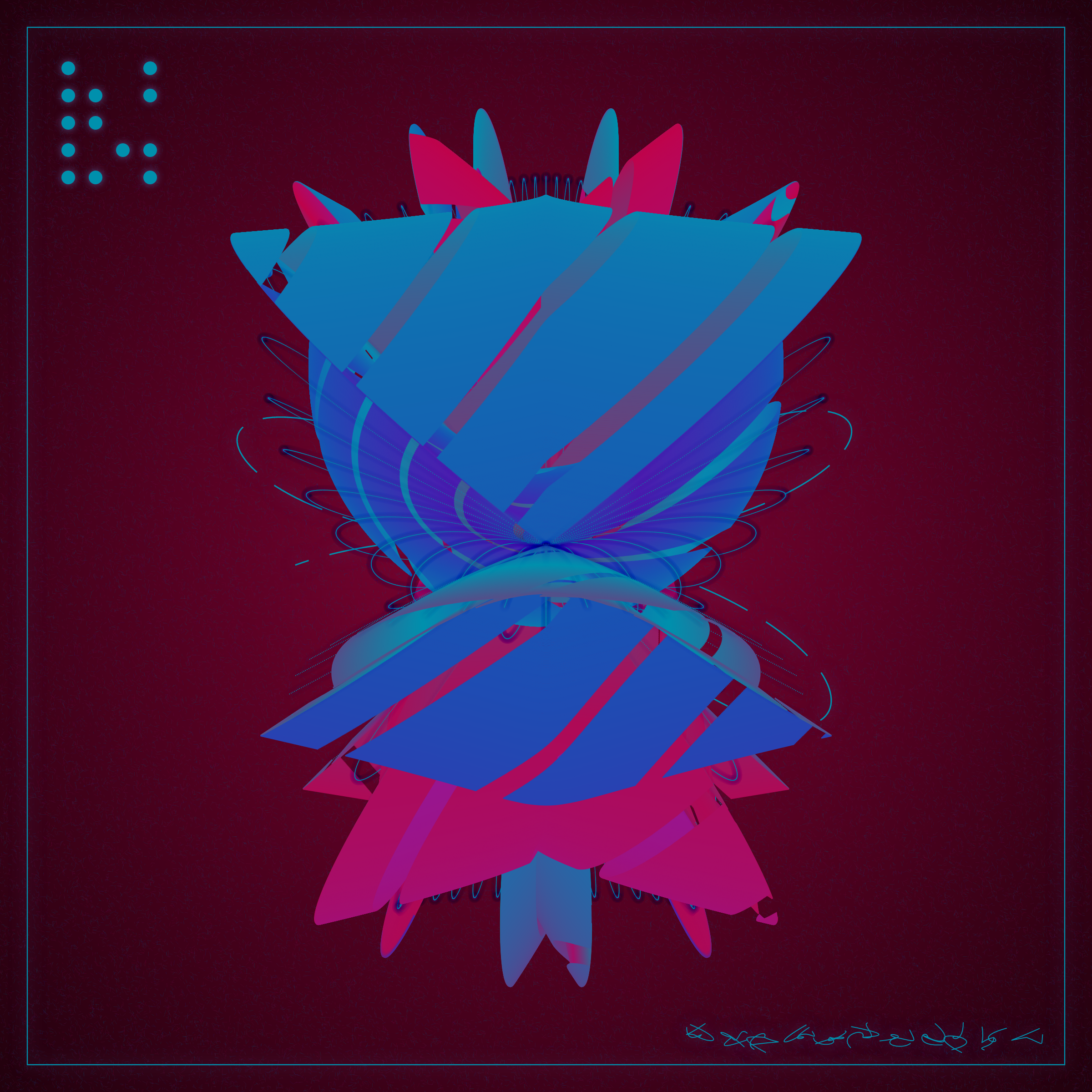 Art Blocks - Art Blocks v2 - Alien Insects #468 - NFT # 137000468