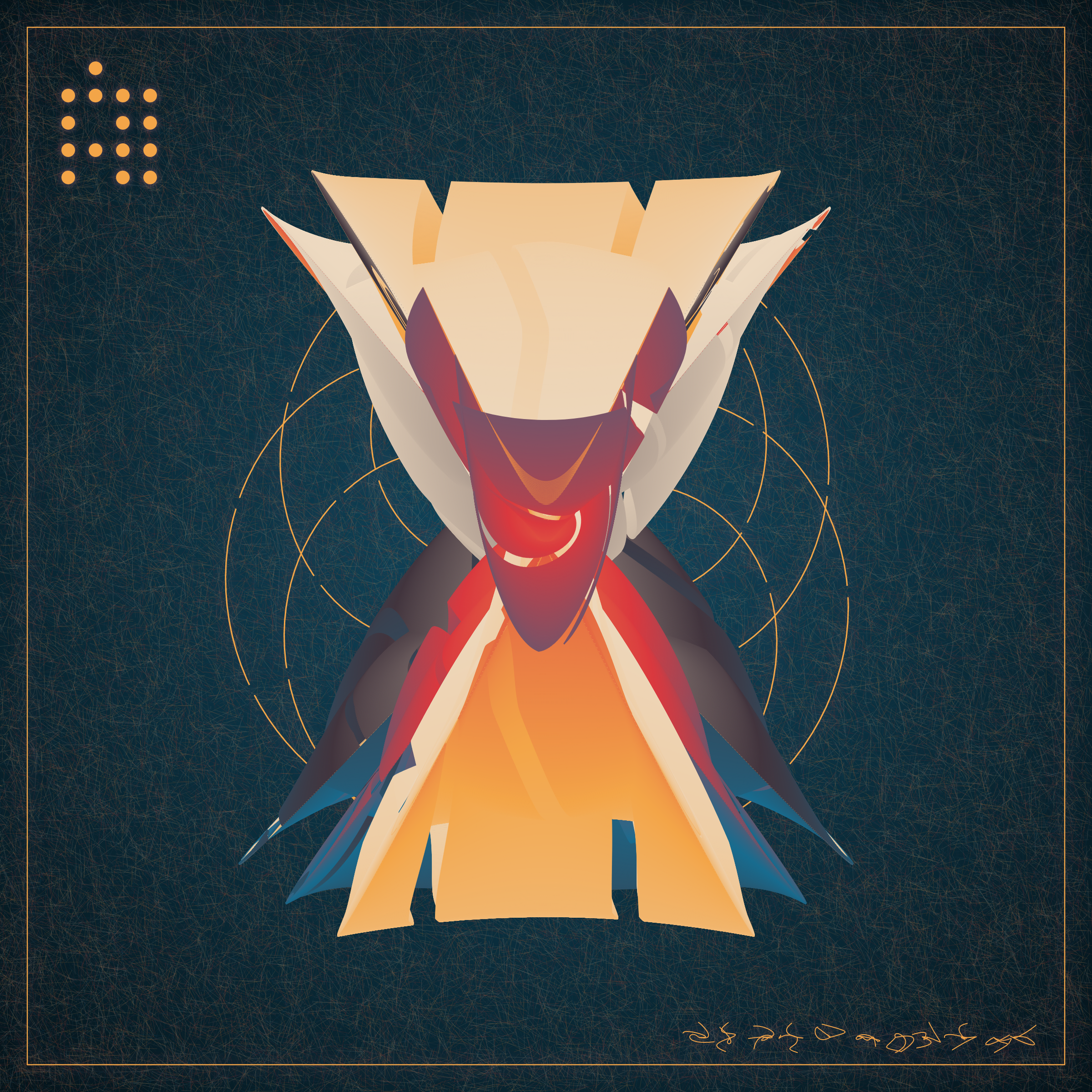 Art Blocks - Art Blocks v2 - Alien Insects #472 - NFT # 137000472