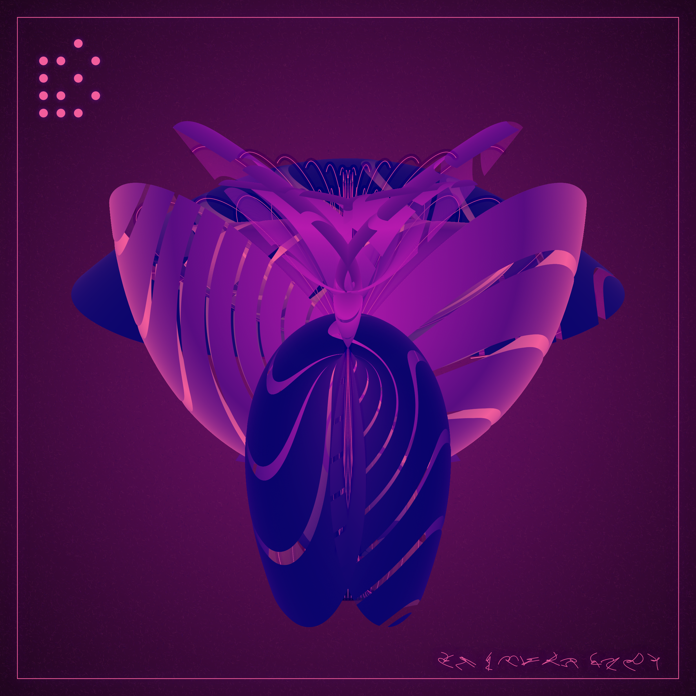 Art Blocks - Art Blocks v2 - Alien Insects #473 - NFT # 137000473