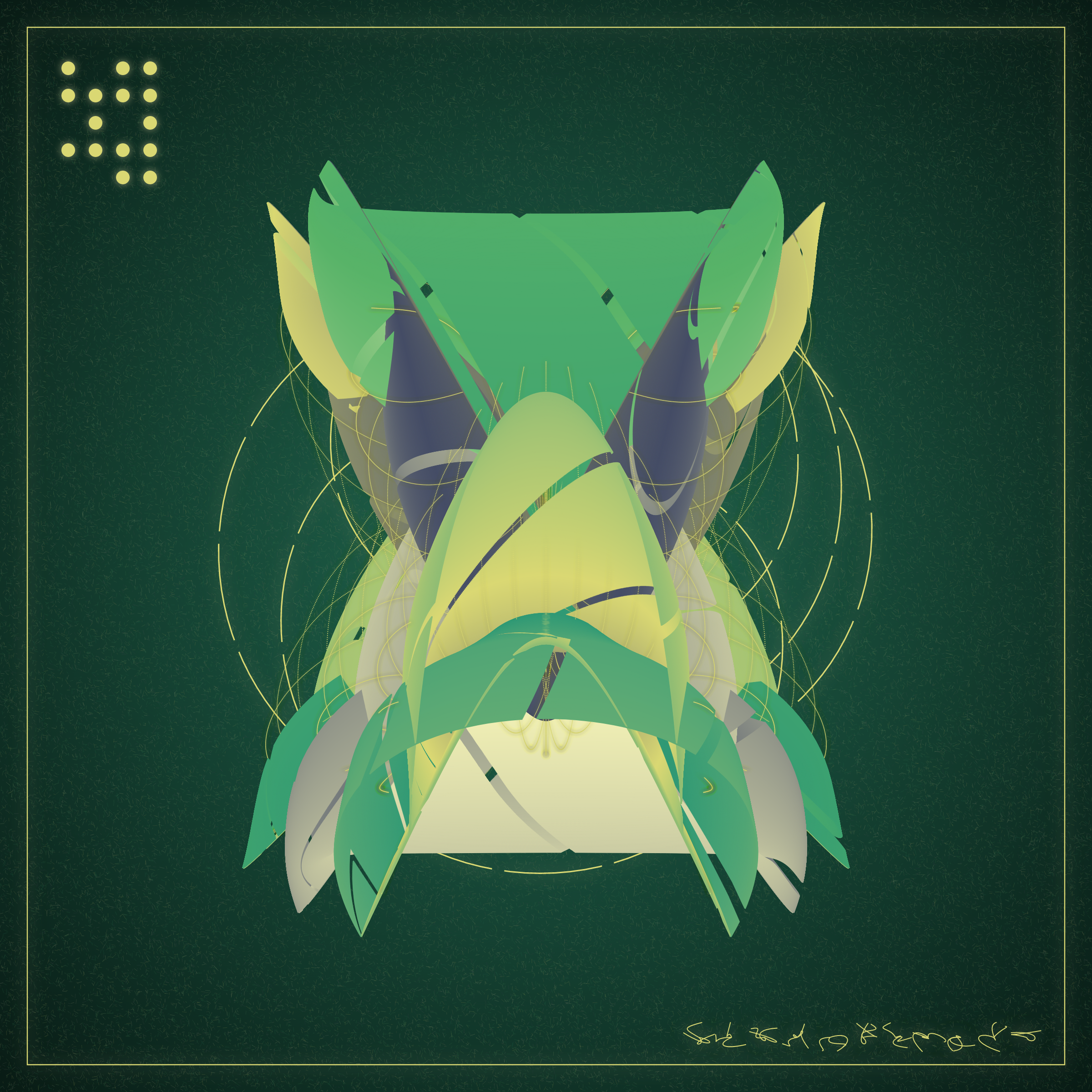 Art Blocks - Art Blocks v2 - Alien Insects #474 - NFT # 137000474