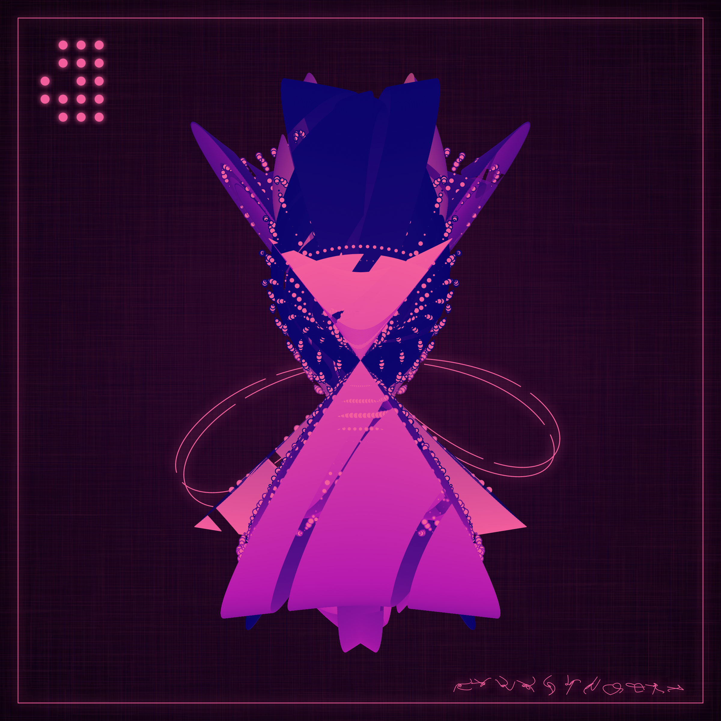 Art Blocks - Art Blocks v2 - Alien Insects #478 - NFT # 137000478