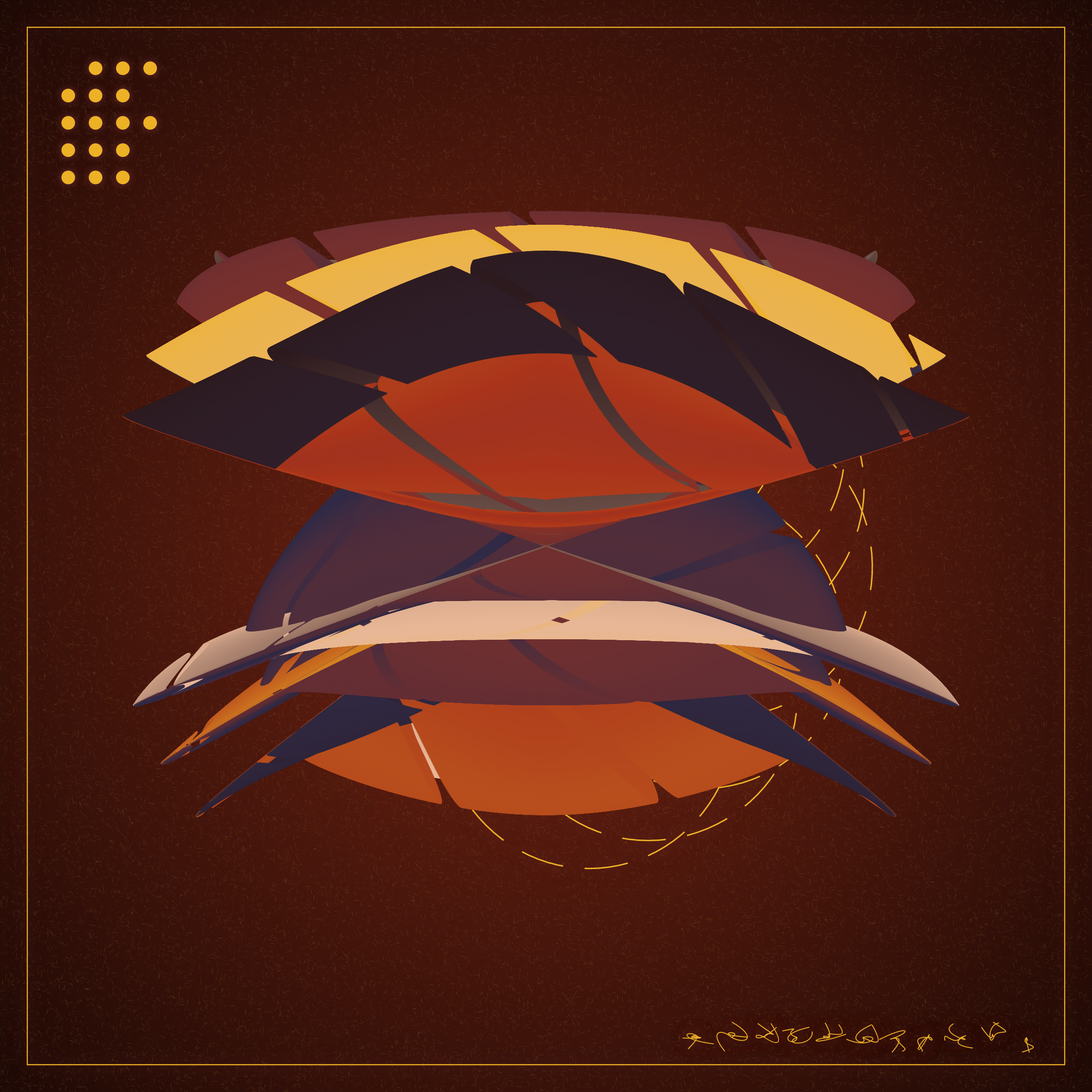 Art Blocks - Art Blocks v2 - Alien Insects #480 - NFT # 137000480