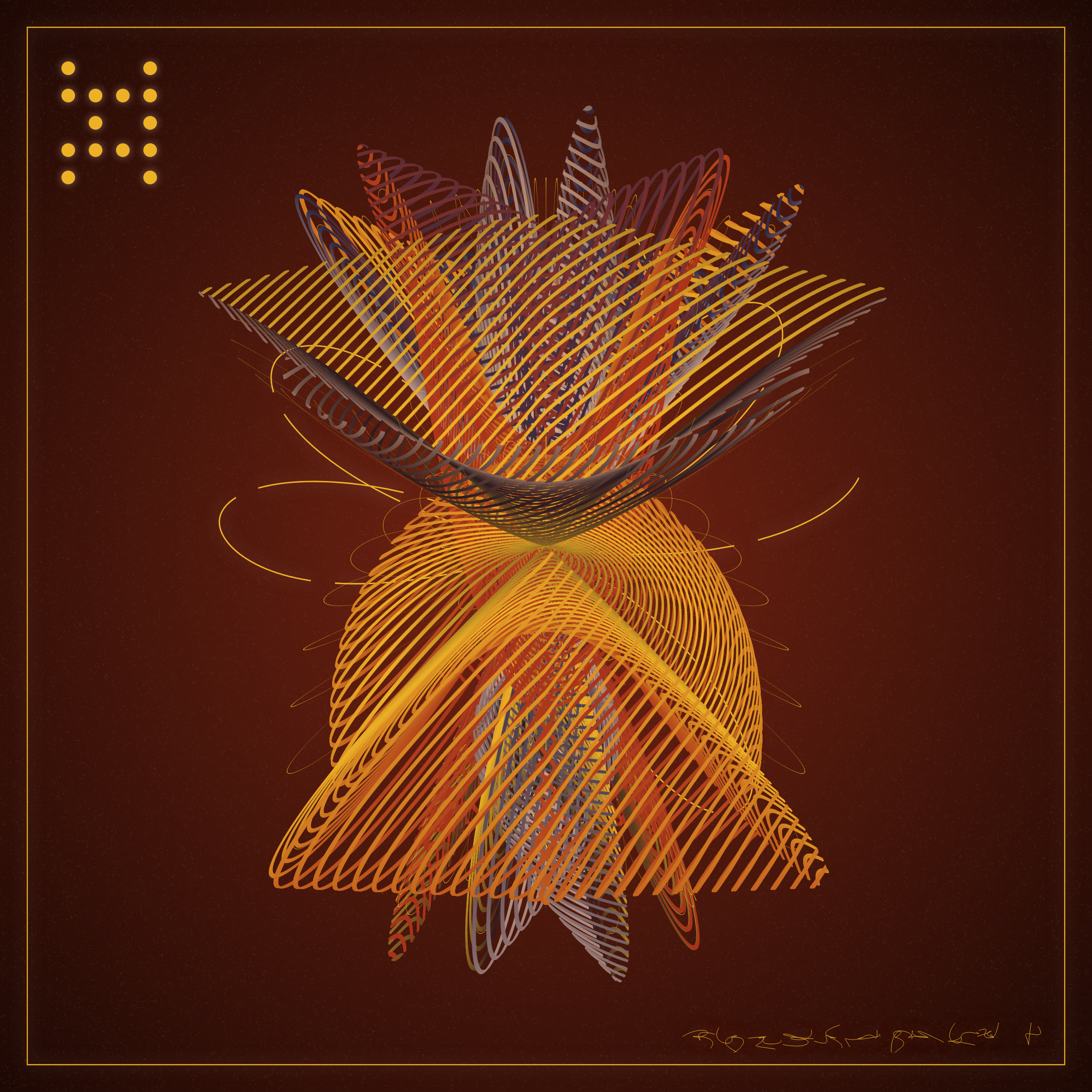 Art Blocks - Art Blocks v2 - Alien Insects #482 - NFT # 137000482