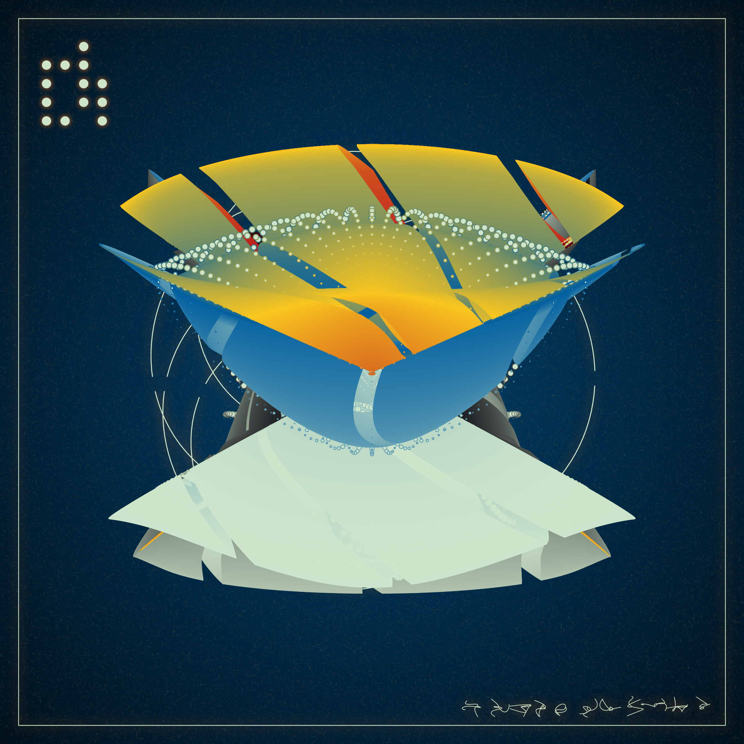 Art Blocks - Art Blocks v2 - Alien Insects #487 - NFT # 137000487