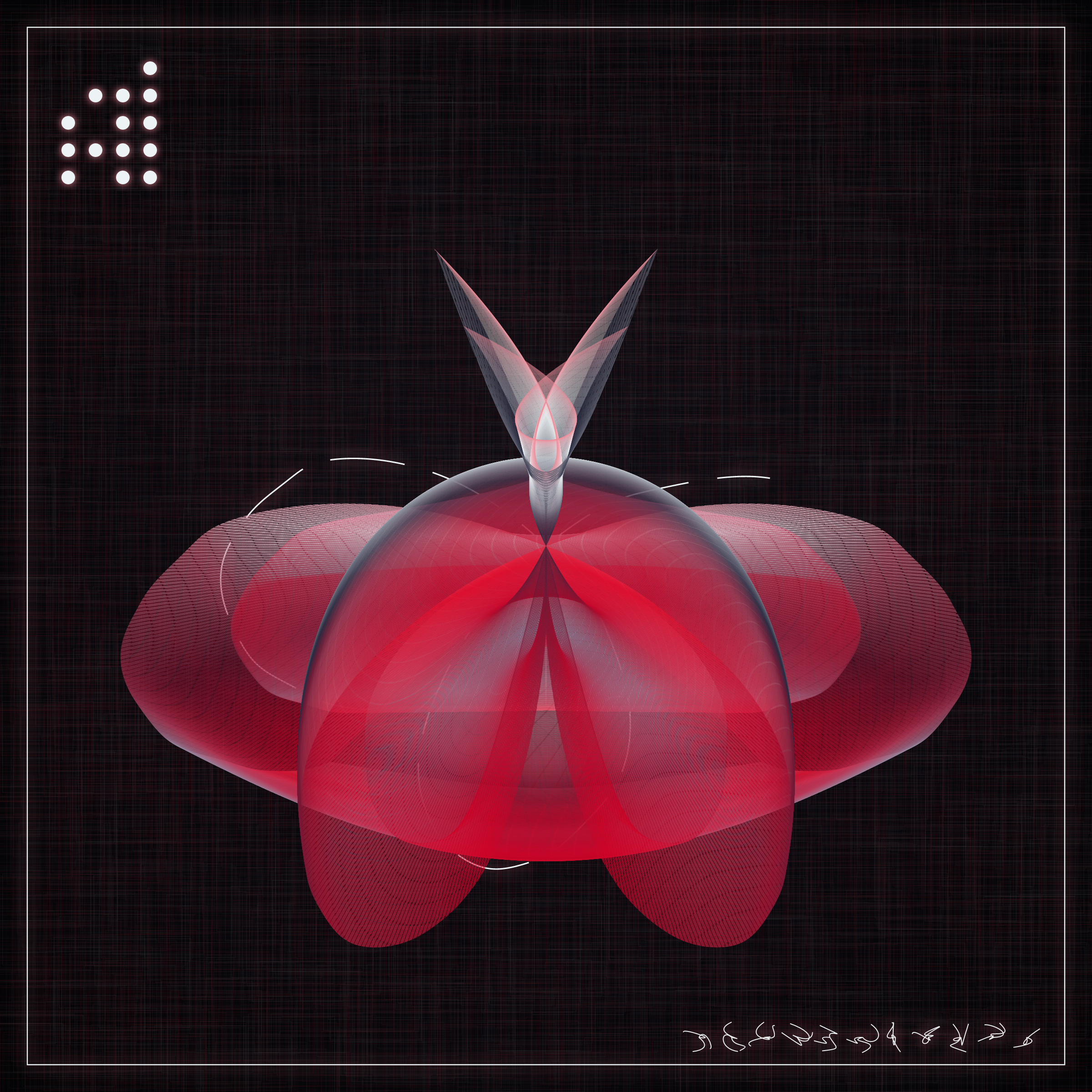 Art Blocks - Art Blocks v2 - Alien Insects #489 - NFT # 137000489