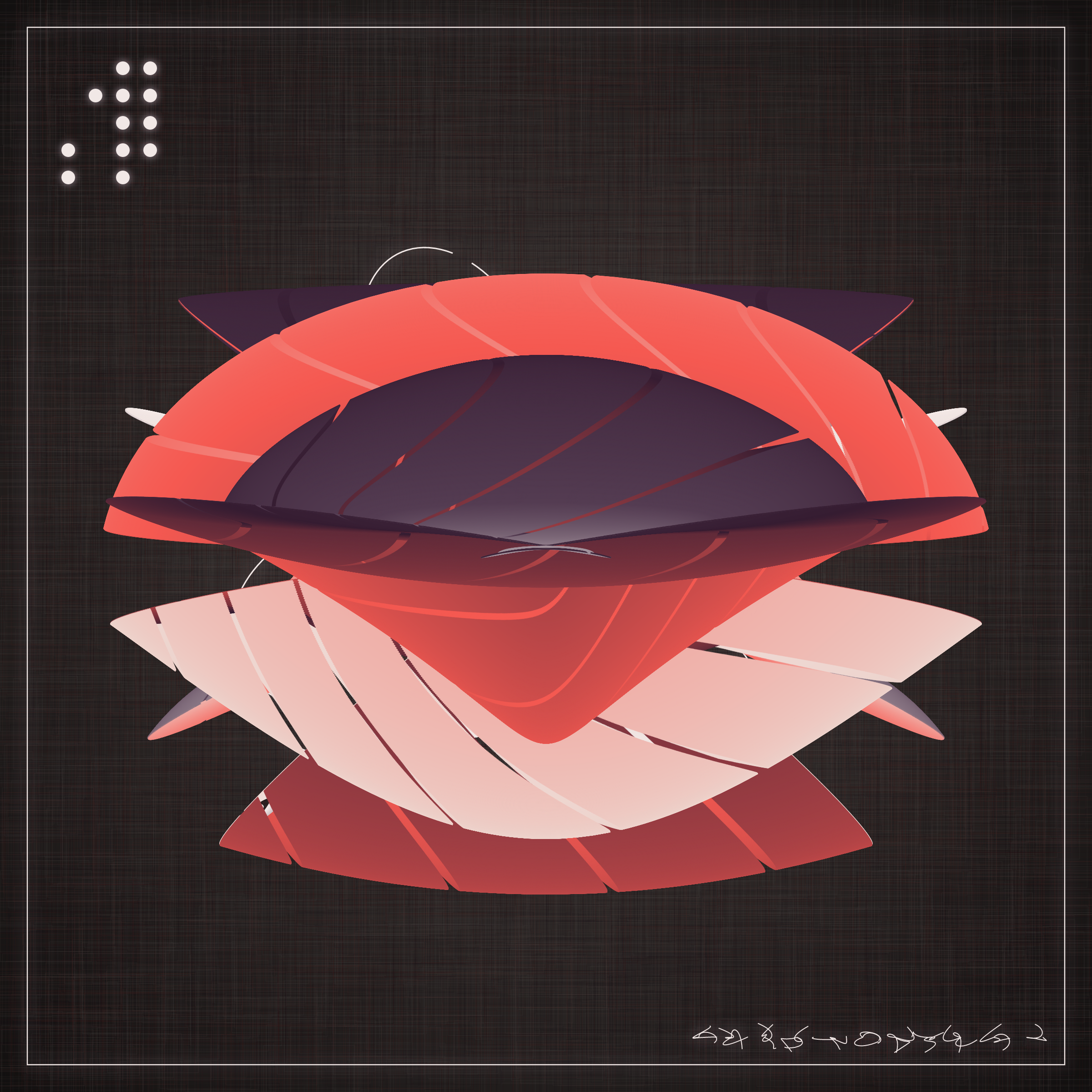 Art Blocks - Art Blocks v2 - Alien Insects #500 - NFT # 137000500