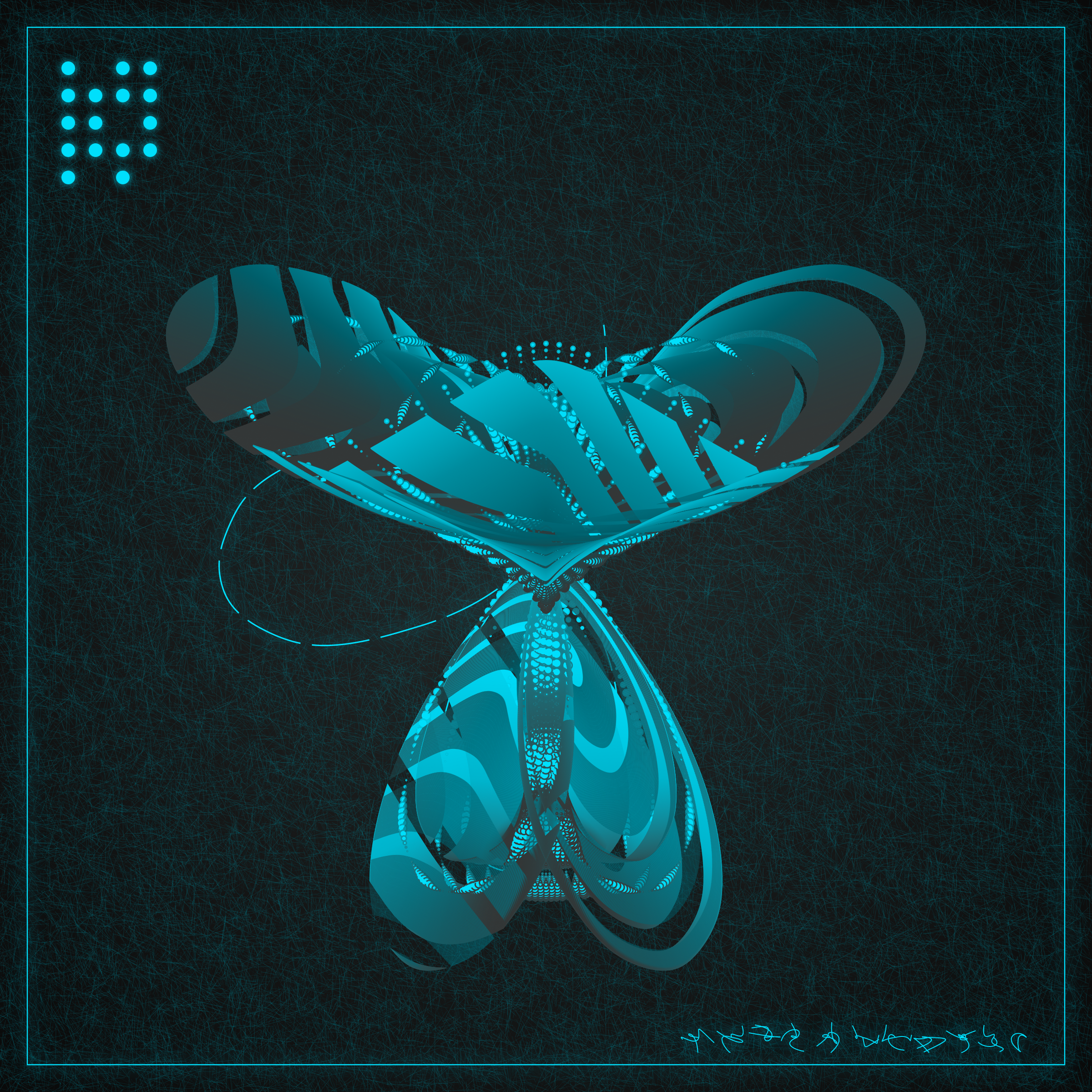 Art Blocks - Art Blocks v2 - Alien Insects #504 - NFT # 137000504