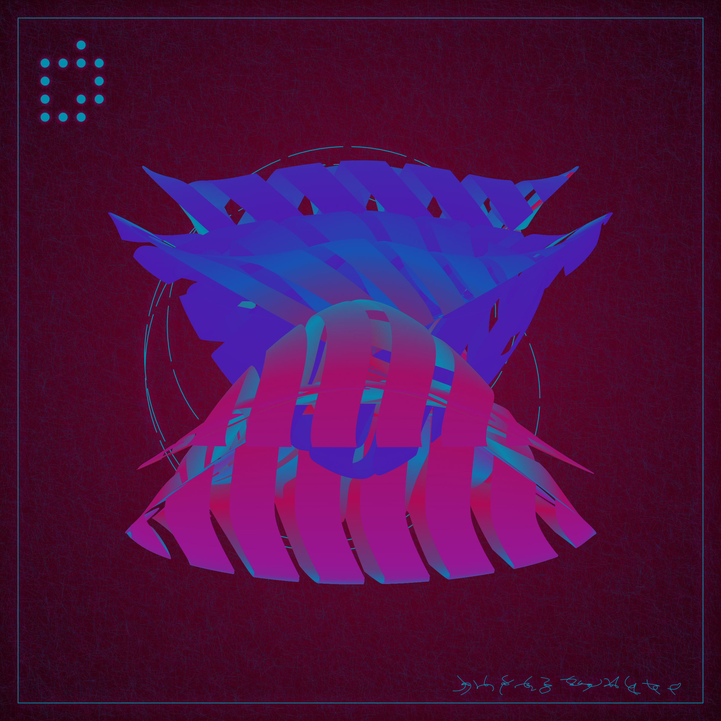 Art Blocks - Art Blocks v2 - Alien Insects #505 - NFT # 137000505