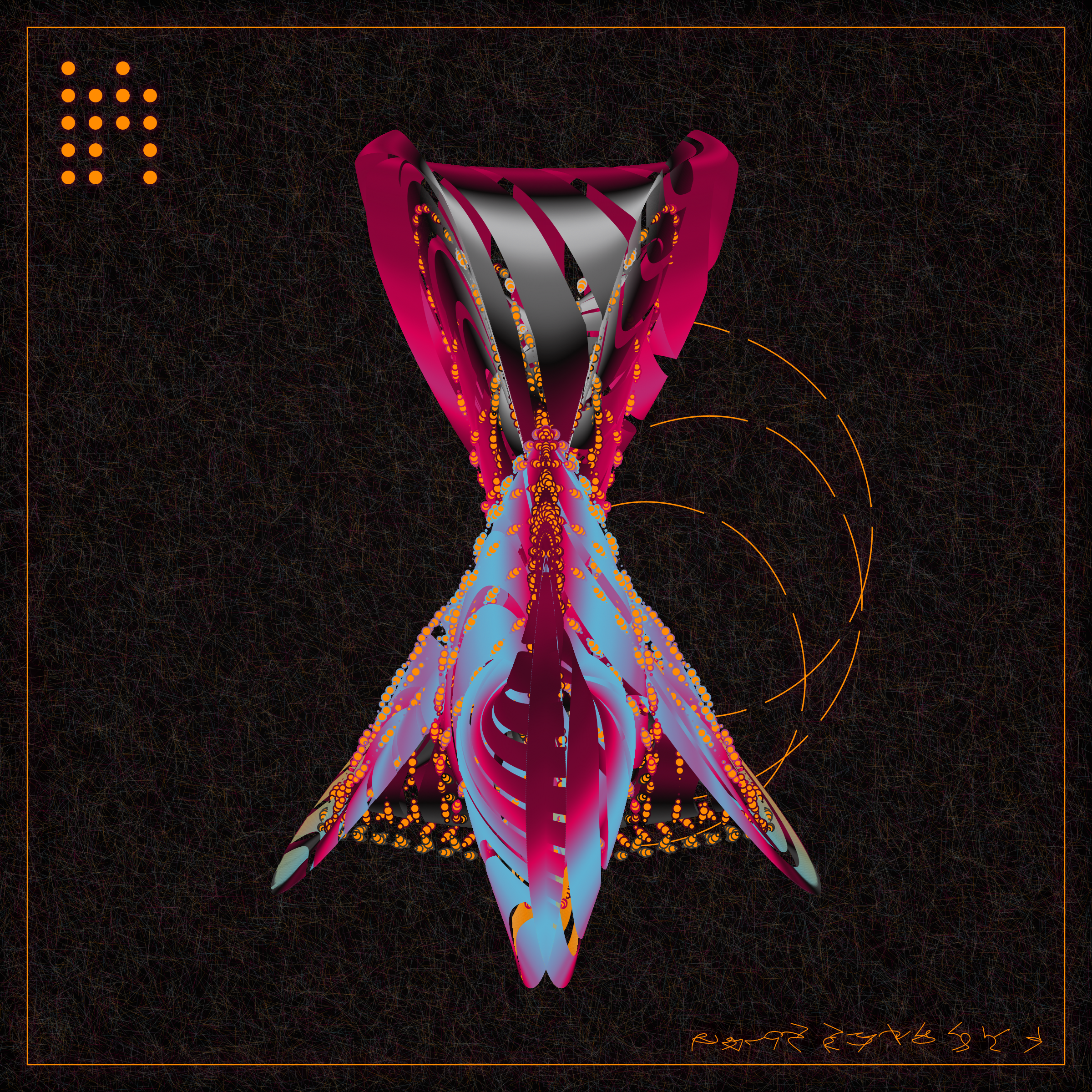 Art Blocks - Art Blocks v2 - Alien Insects #507 - NFT # 137000507