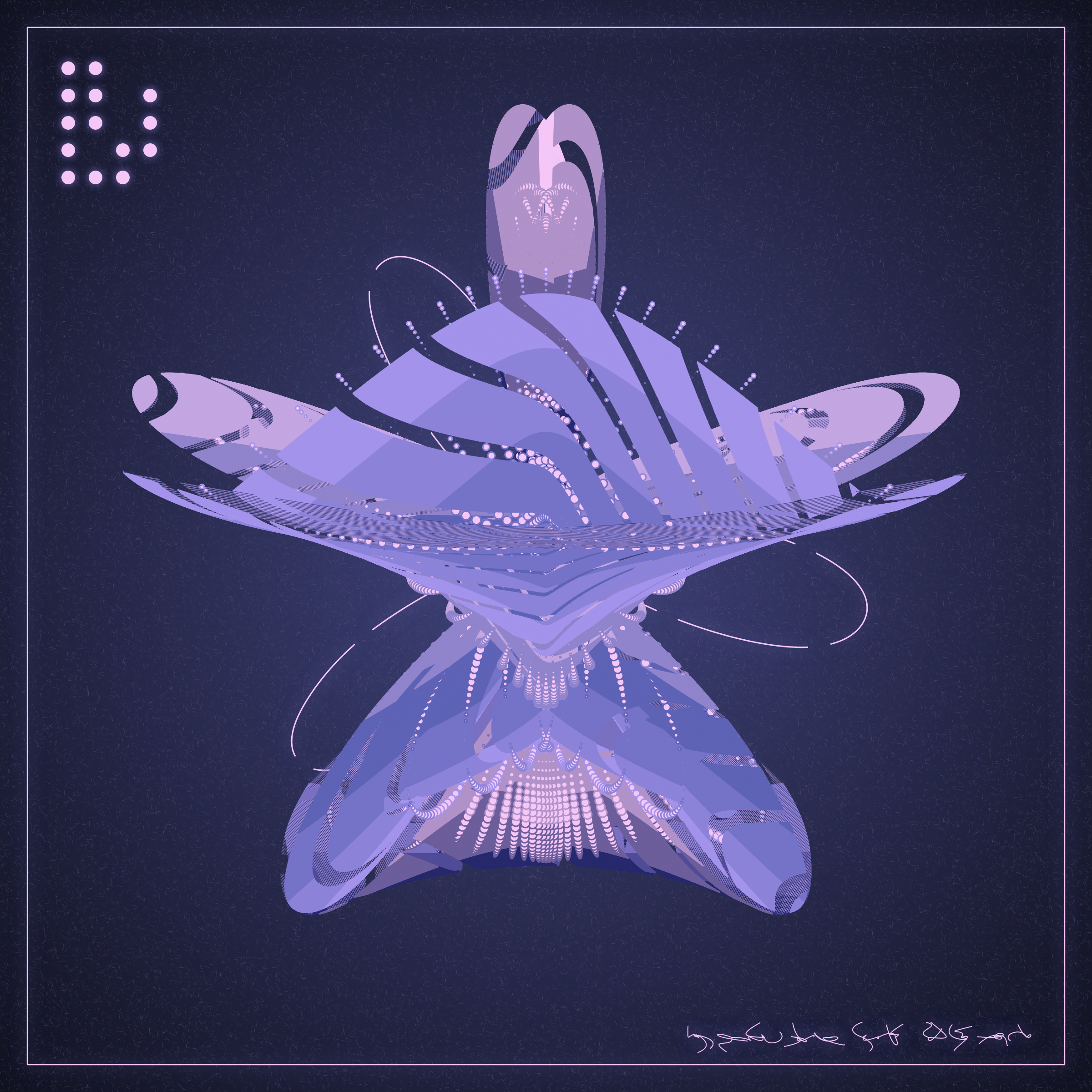 Art Blocks - Art Blocks v2 - Alien Insects #509 - NFT # 137000509