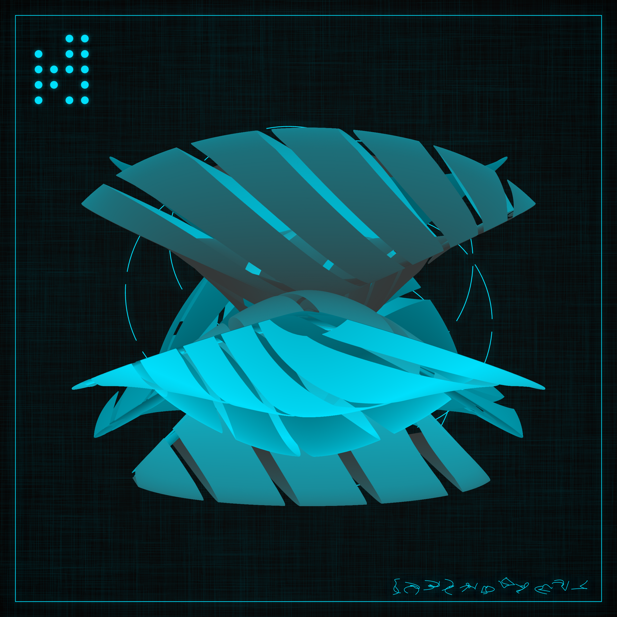 Art Blocks - Art Blocks v2 - Alien Insects #510 - NFT # 137000510