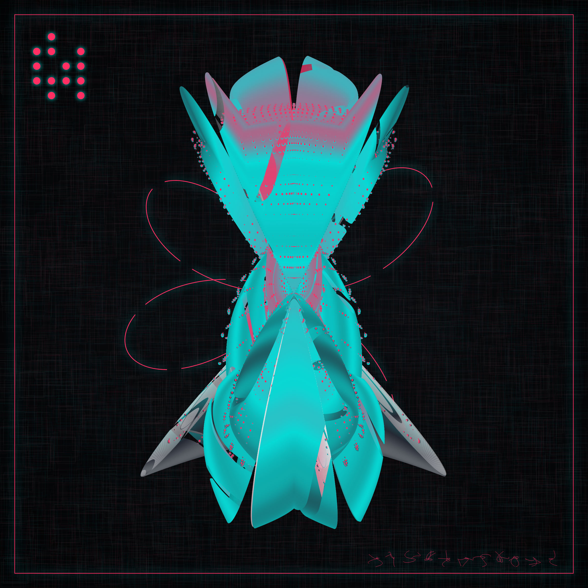 Art Blocks - Art Blocks v2 - Alien Insects #511 - NFT # 137000511