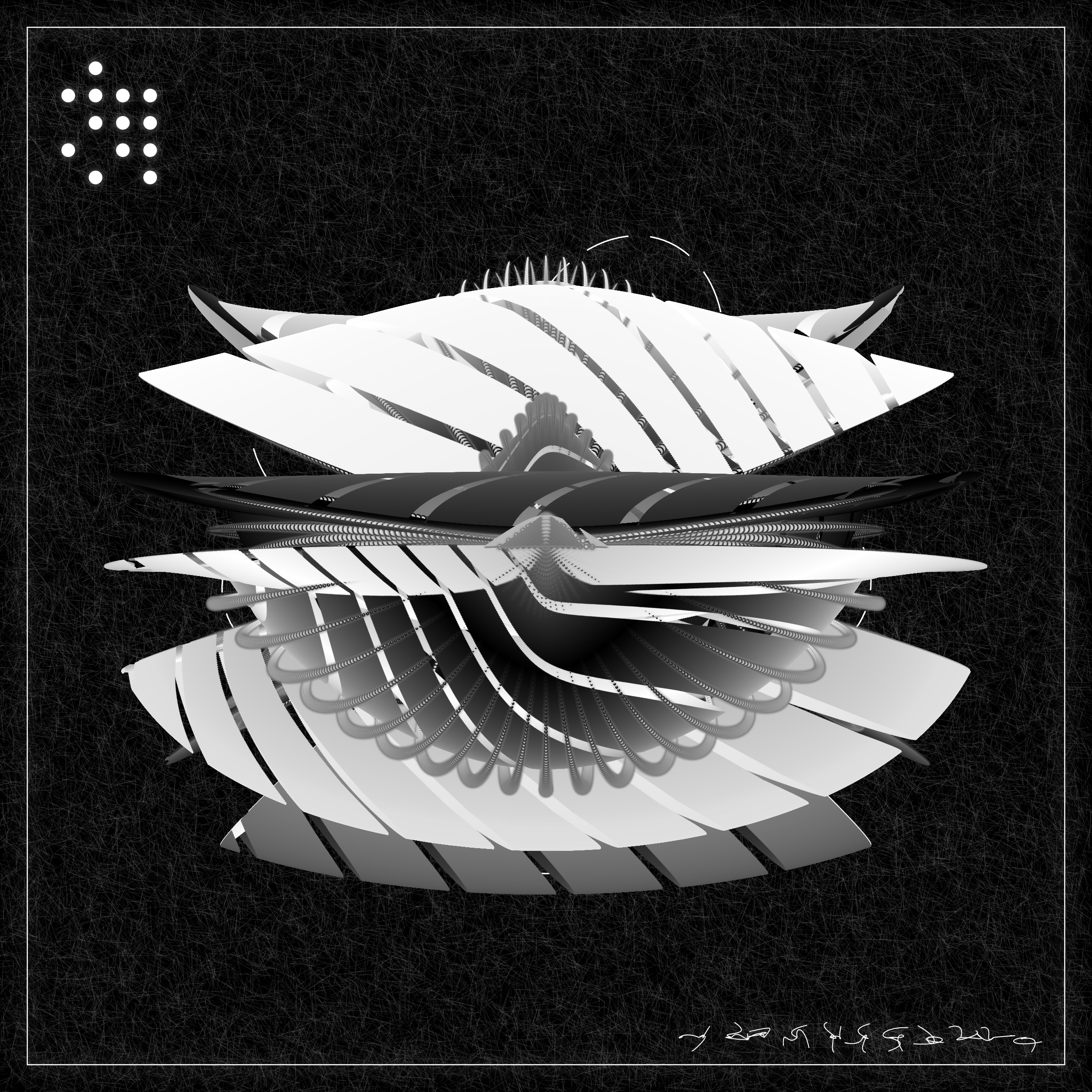 Art Blocks - Art Blocks v2 - Alien Insects #512 - NFT # 137000512