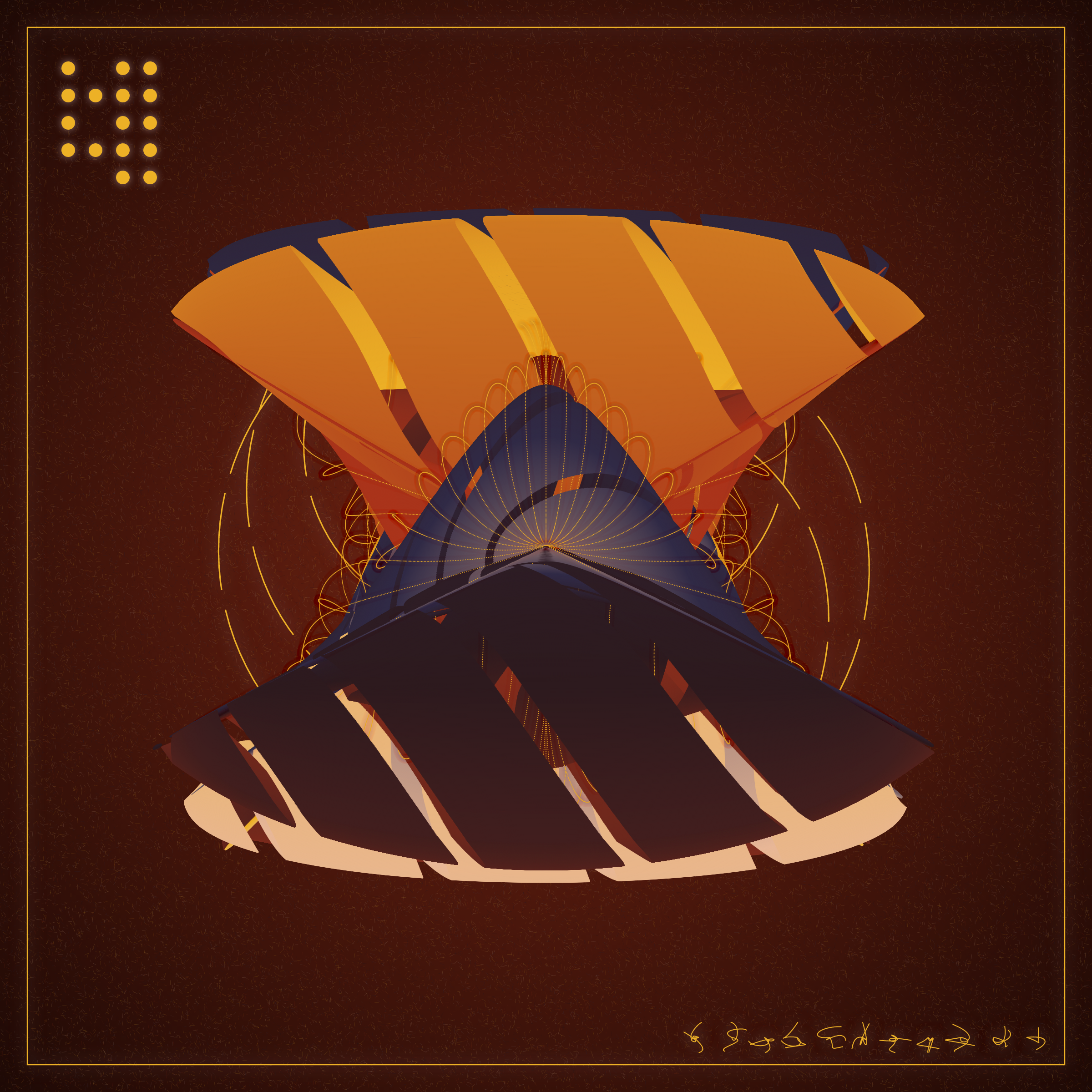 Art Blocks - Art Blocks v2 - Alien Insects #520 - NFT # 137000520