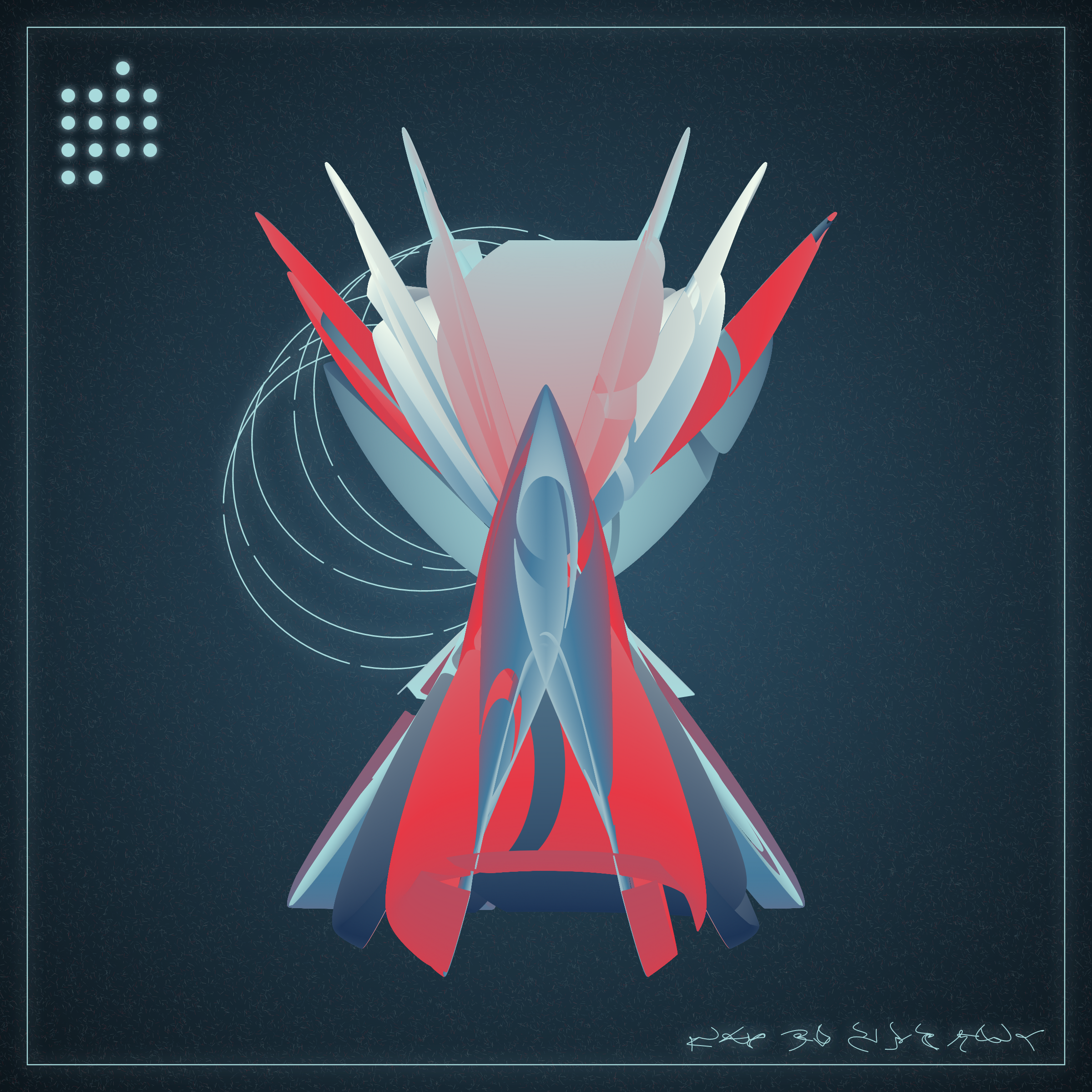 Art Blocks - Art Blocks v2 - Alien Insects #525 - NFT # 137000525