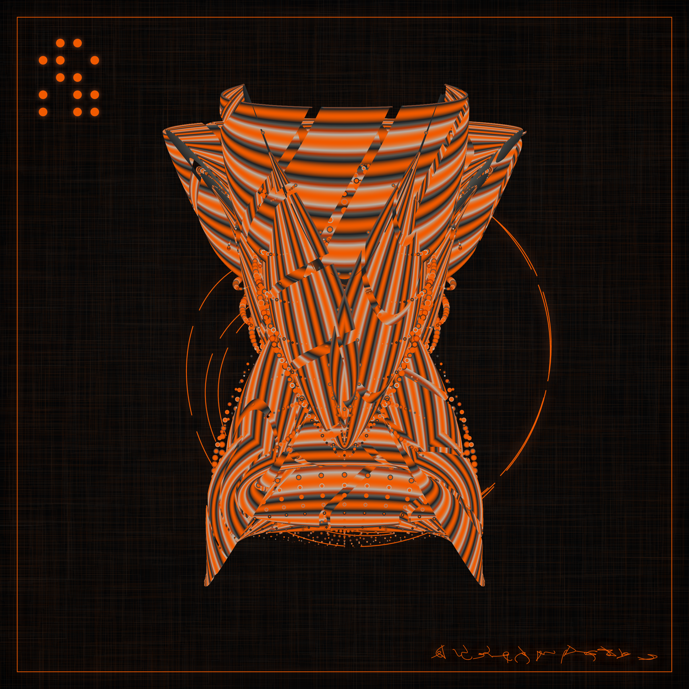 Art Blocks - Art Blocks v2 - Alien Insects #535 - NFT # 137000535