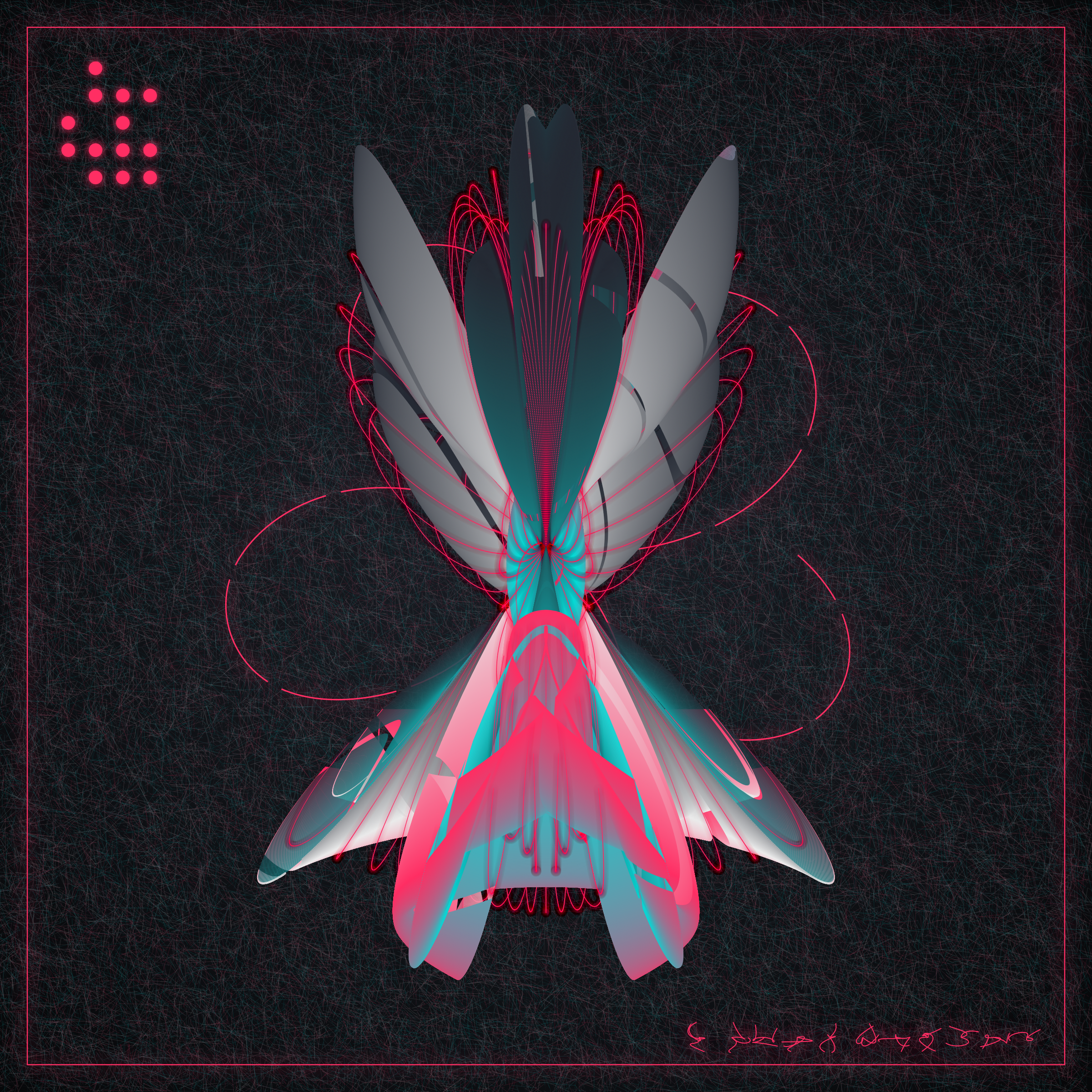 Art Blocks - Art Blocks v2 - Alien Insects #540 - NFT # 137000540