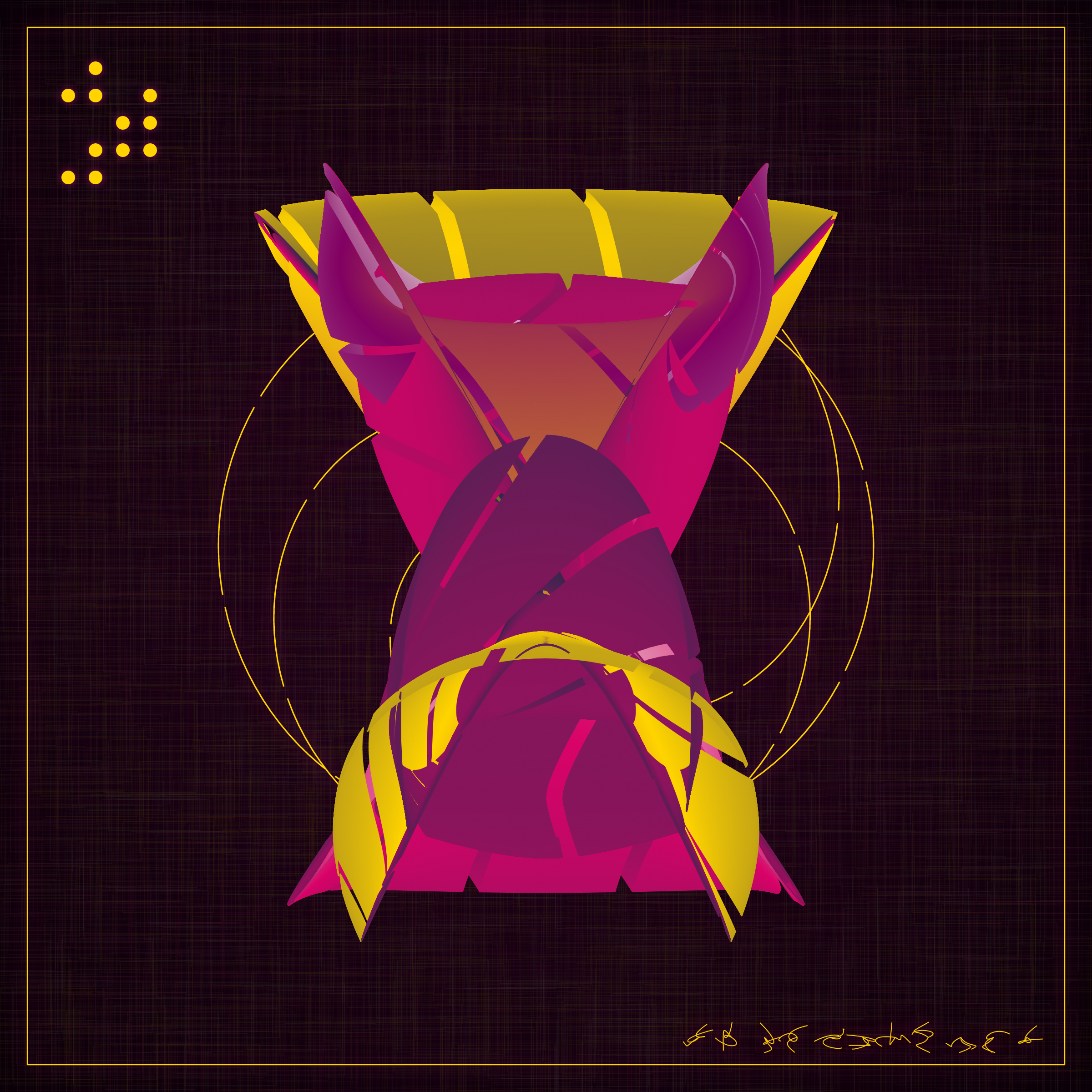 Art Blocks - Art Blocks v2 - Alien Insects #547 - NFT # 137000547