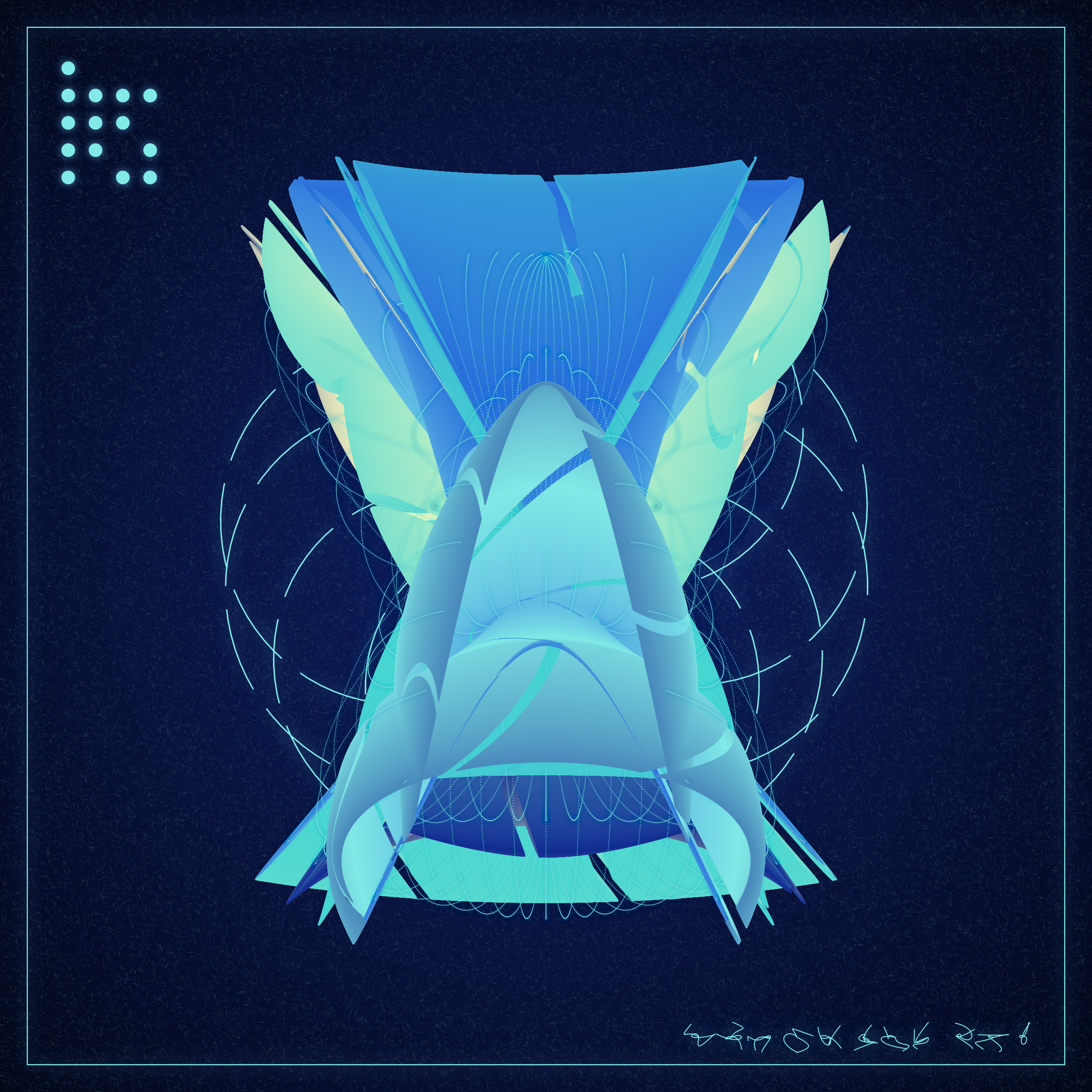 Art Blocks - Art Blocks v2 - Alien Insects #549 - NFT # 137000549