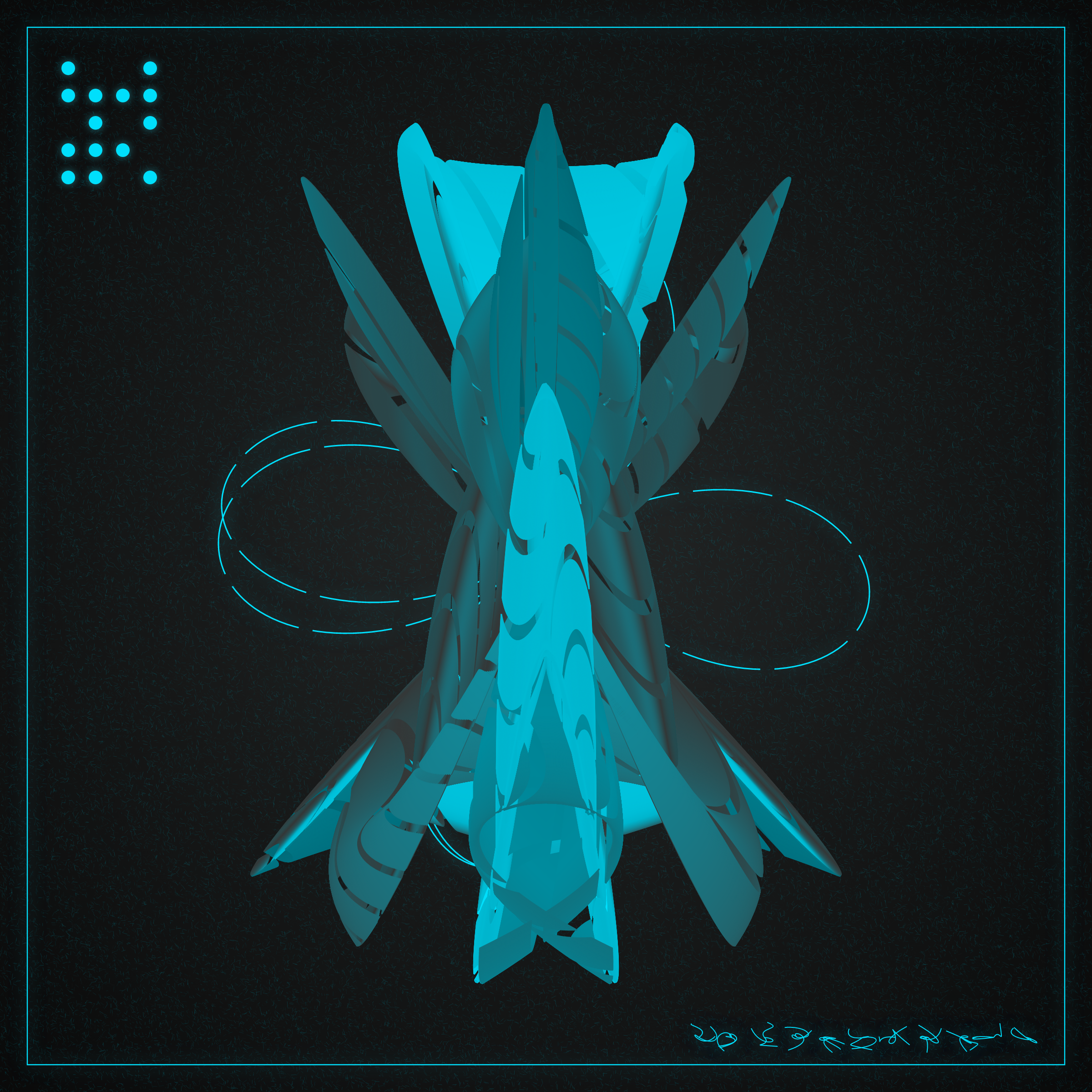 Art Blocks - Art Blocks v2 - Alien Insects #552 - NFT # 137000552