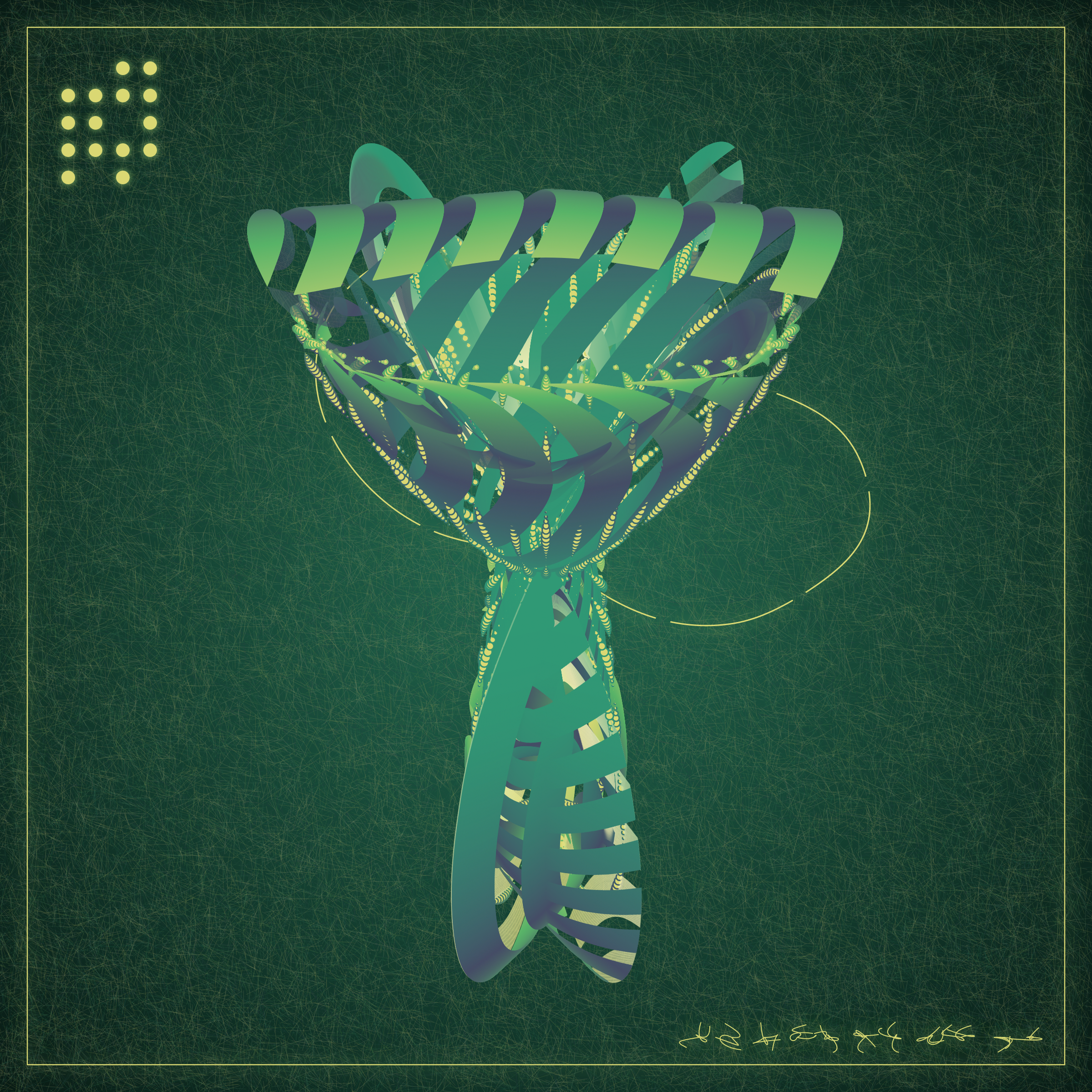 Art Blocks - Art Blocks v2 - Alien Insects #553 - NFT # 137000553