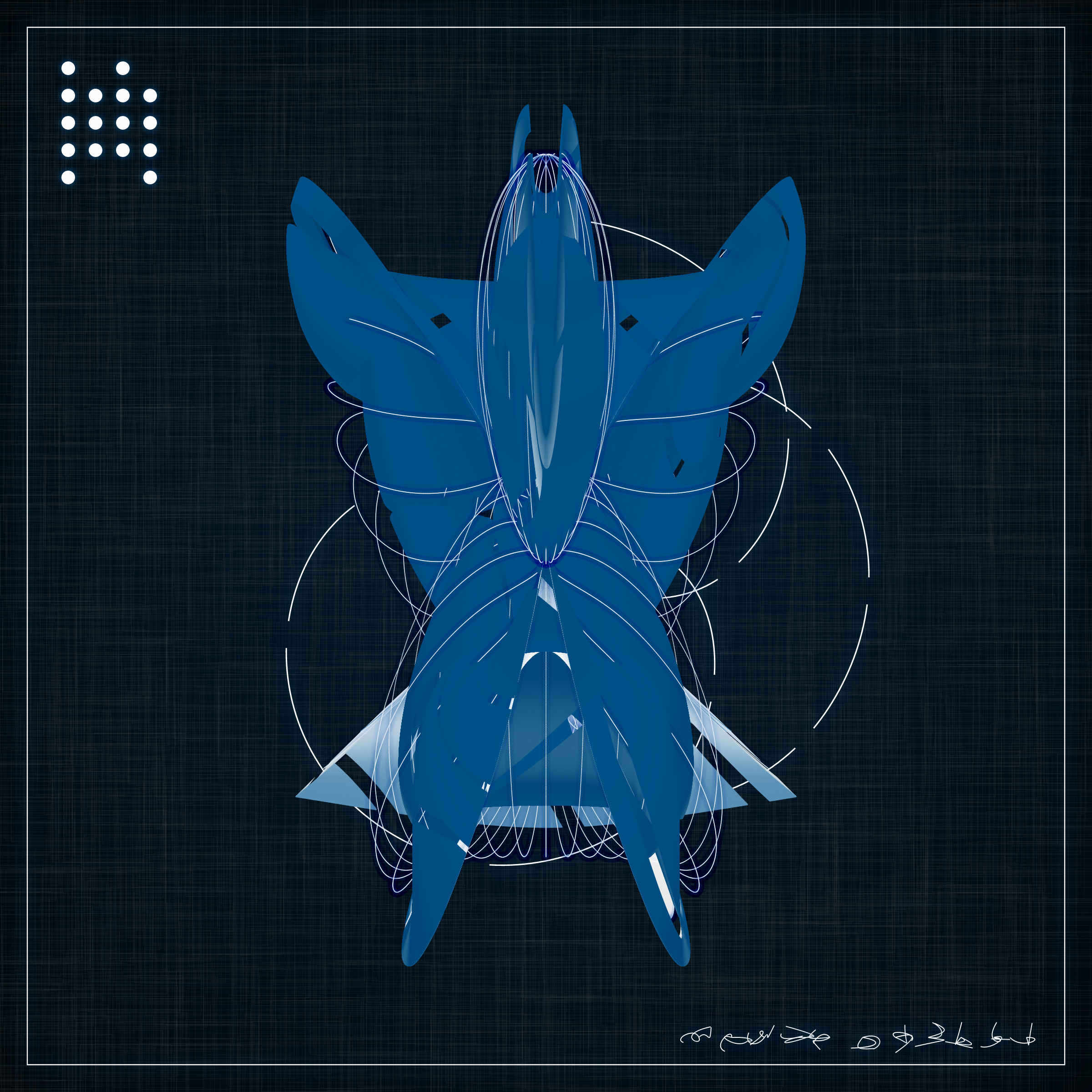 Art Blocks - Art Blocks v2 - Alien Insects #556 - NFT # 137000556