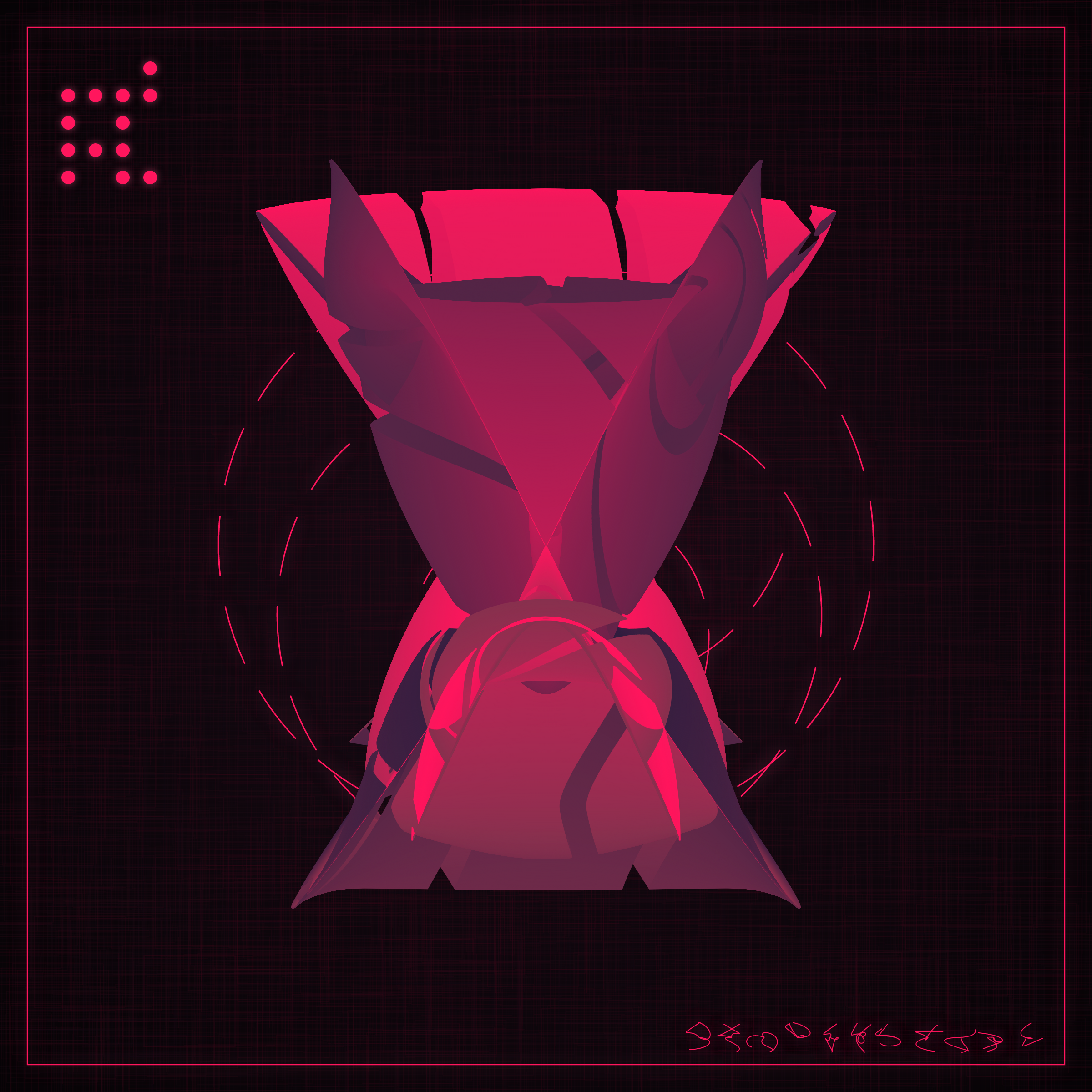 Art Blocks - Art Blocks v2 - Alien Insects #558 - NFT # 137000558