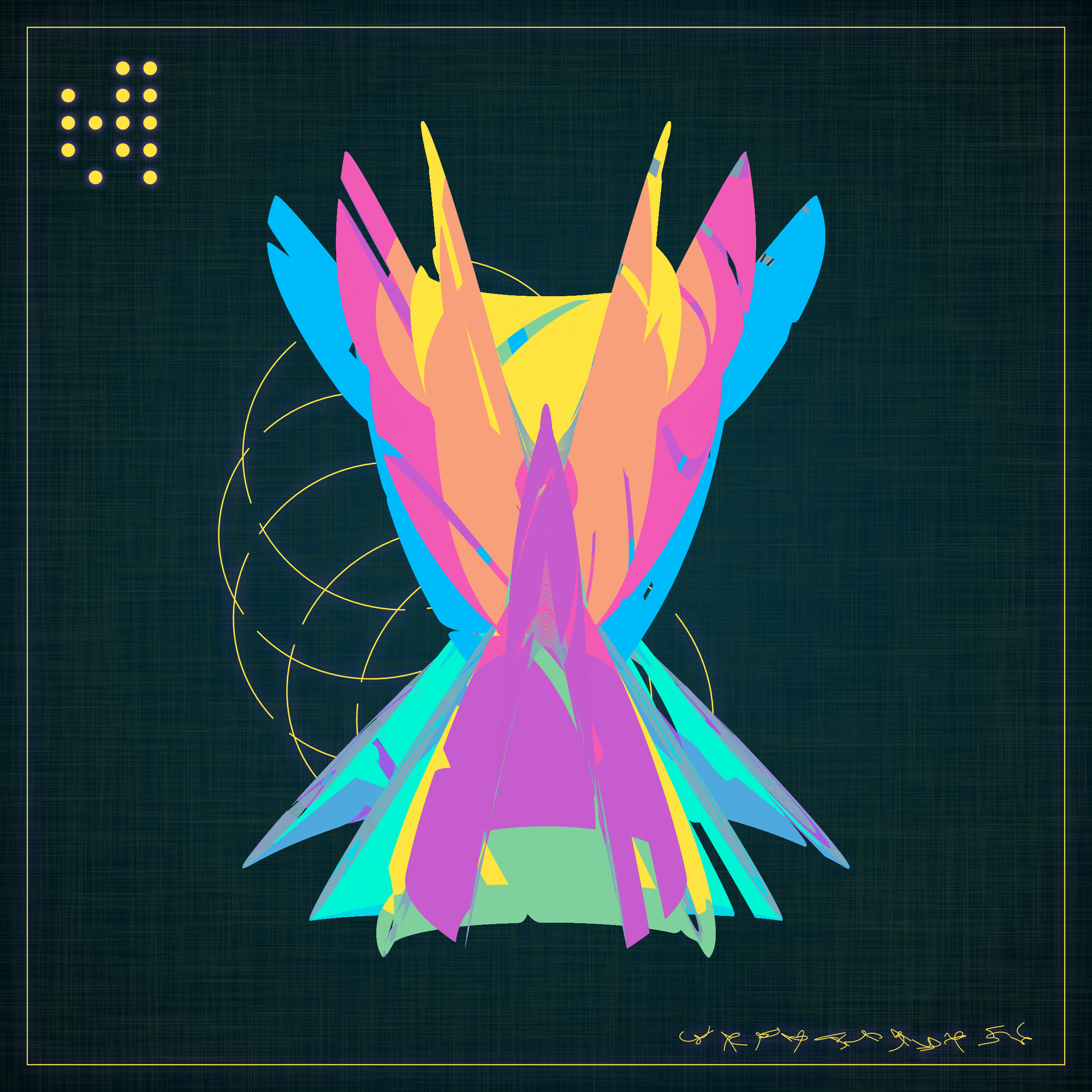 Art Blocks - Art Blocks v2 - Alien Insects #559 - NFT # 137000559