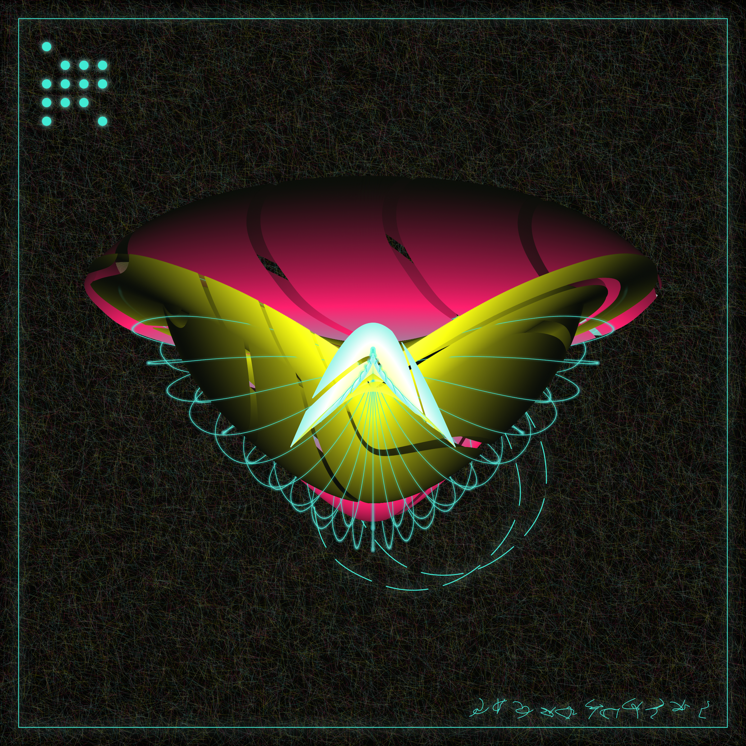 Art Blocks - Art Blocks v2 - Alien Insects #560 - NFT # 137000560