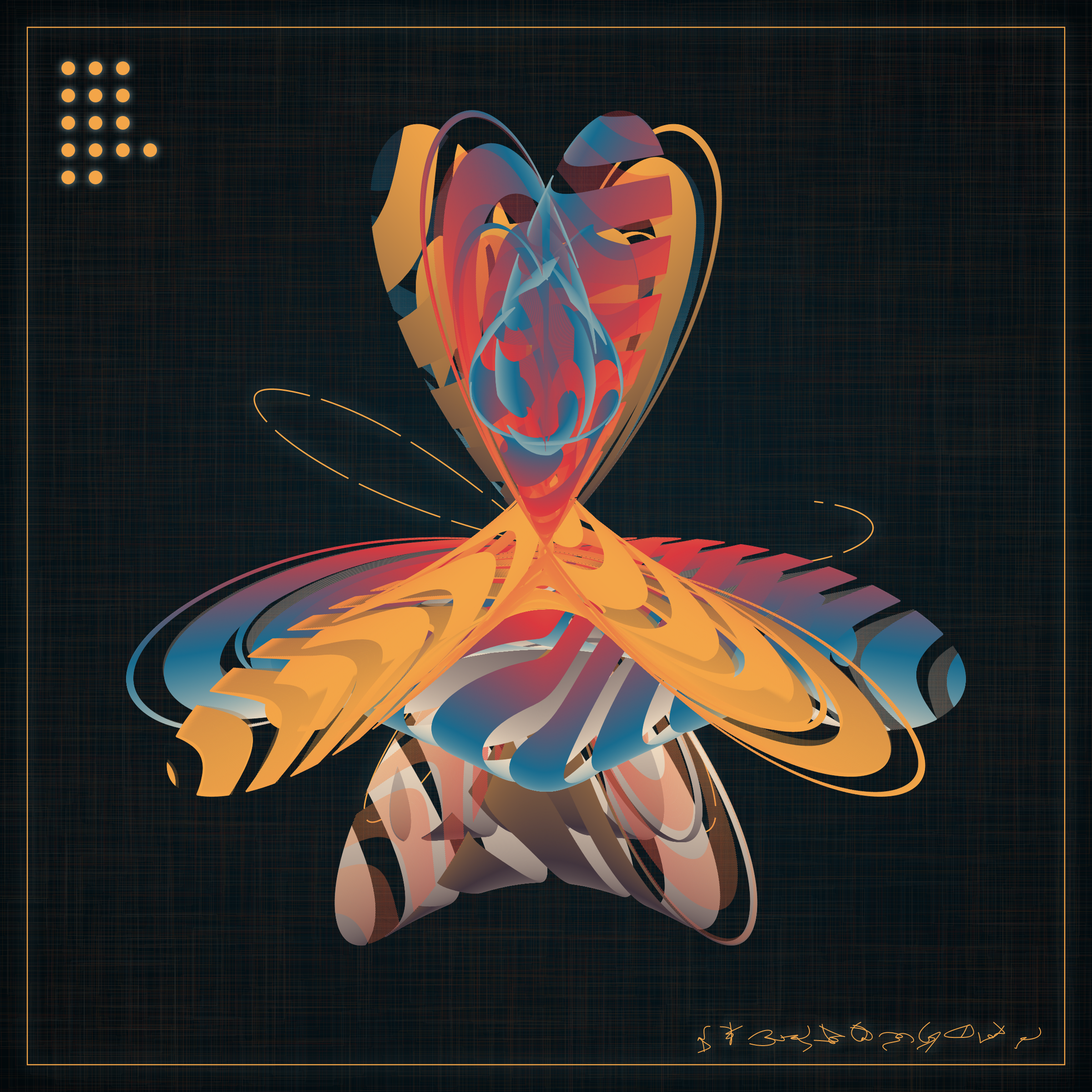 Art Blocks - Art Blocks v2 - Alien Insects #561 - NFT # 137000561